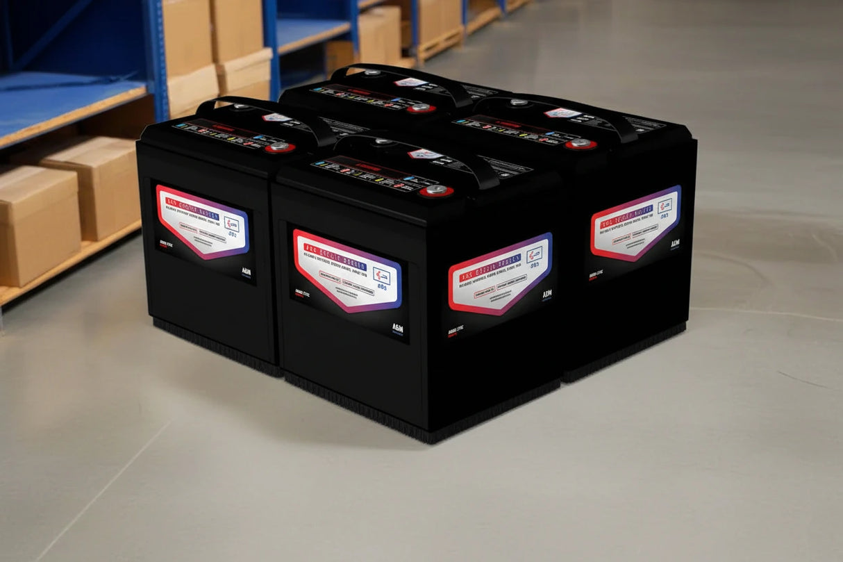 Hurricane 890 XTT Scrubber Battery Replacement – 24V Kit (4 × ABS6-270C 6V 225Ah AGM-GEL Deep Cycle) Sealed Lead Acid ABS