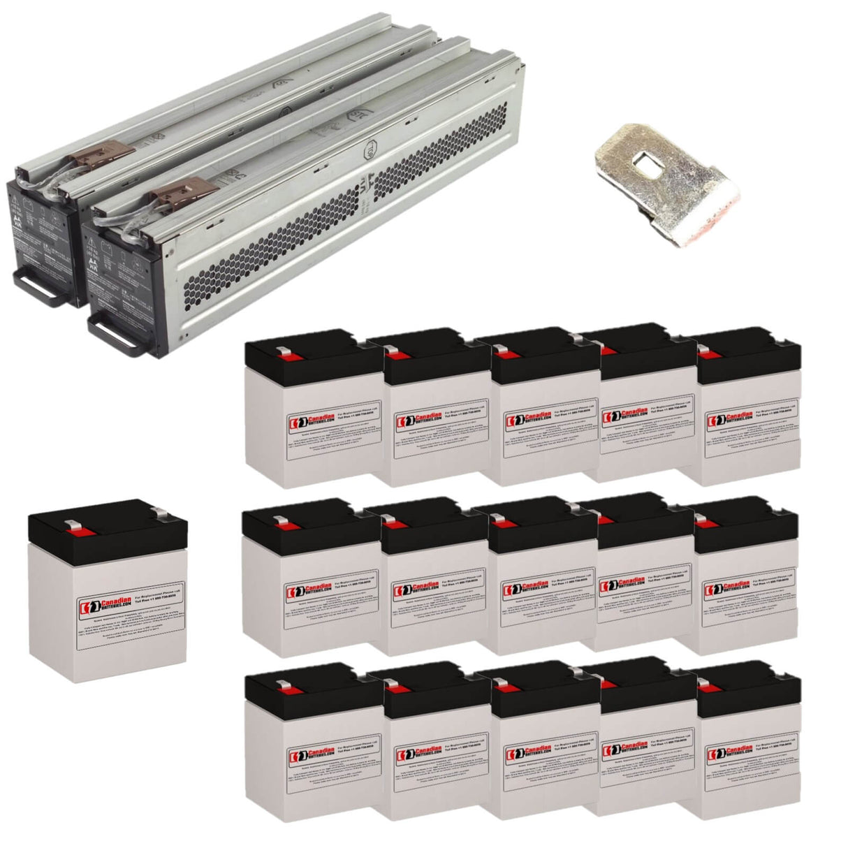 Batterie de remplacement UPS Apc APCRBC140, RBC140 16 X 12v 5ah avec bornes F2 Batteries UPS Gamme CB