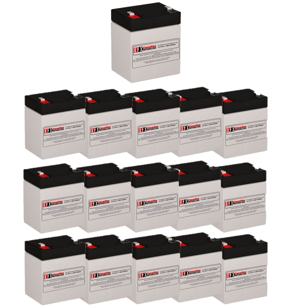 Batterie de remplacement Apc APCRBC140, RBC140 16 X 12v 5ah avec bornes F2 Batteries UPS Gamme CB