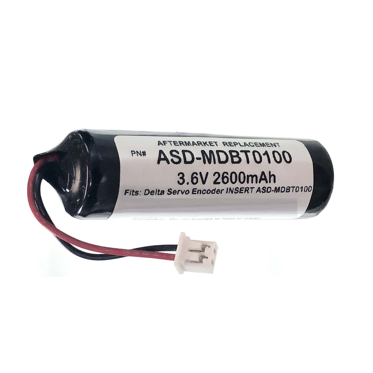 3.6V, 2600mah Insert battery for the ASD-MDBT0100, built with Saft LS14500 Cells PLC CB Generic