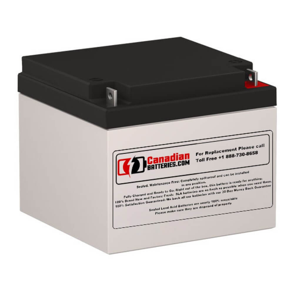 PBS 12V, 26Ah Hour, Replacement 12V-26, Sealed Lead Acid Battery Sealed Lead Acid CB Generic