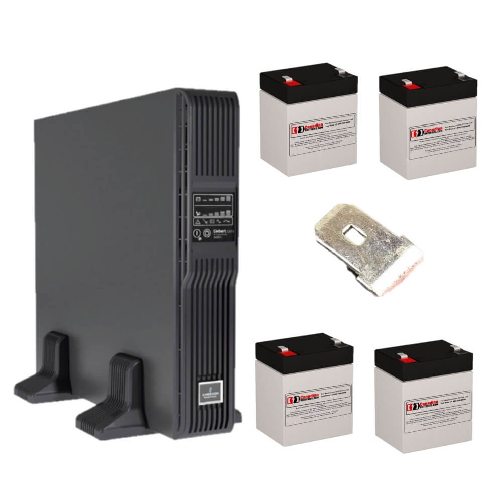 Batteries pour Liebert Gxt3-500rt120 - 500va/450w UPS, 4 x 12v, 5ah - 60wh Batteries UPS Gamme CB