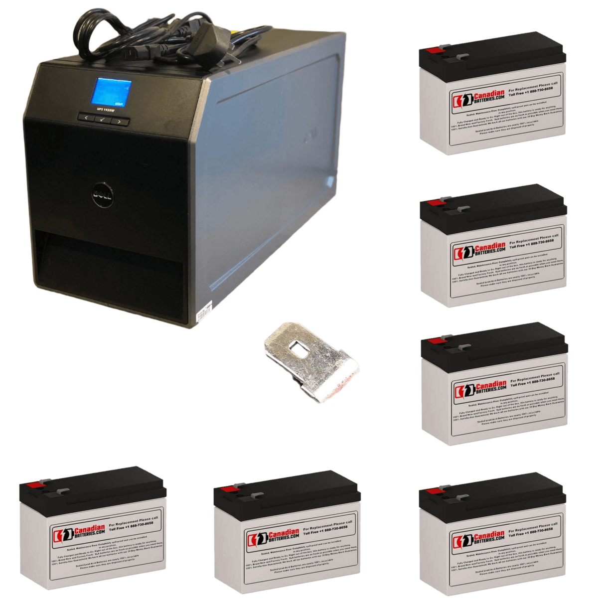 Batteries pour Dell 1920w (k789n) UPS, 6 x 12v, 9ah - 108wh Batteries UPS Gamme CB