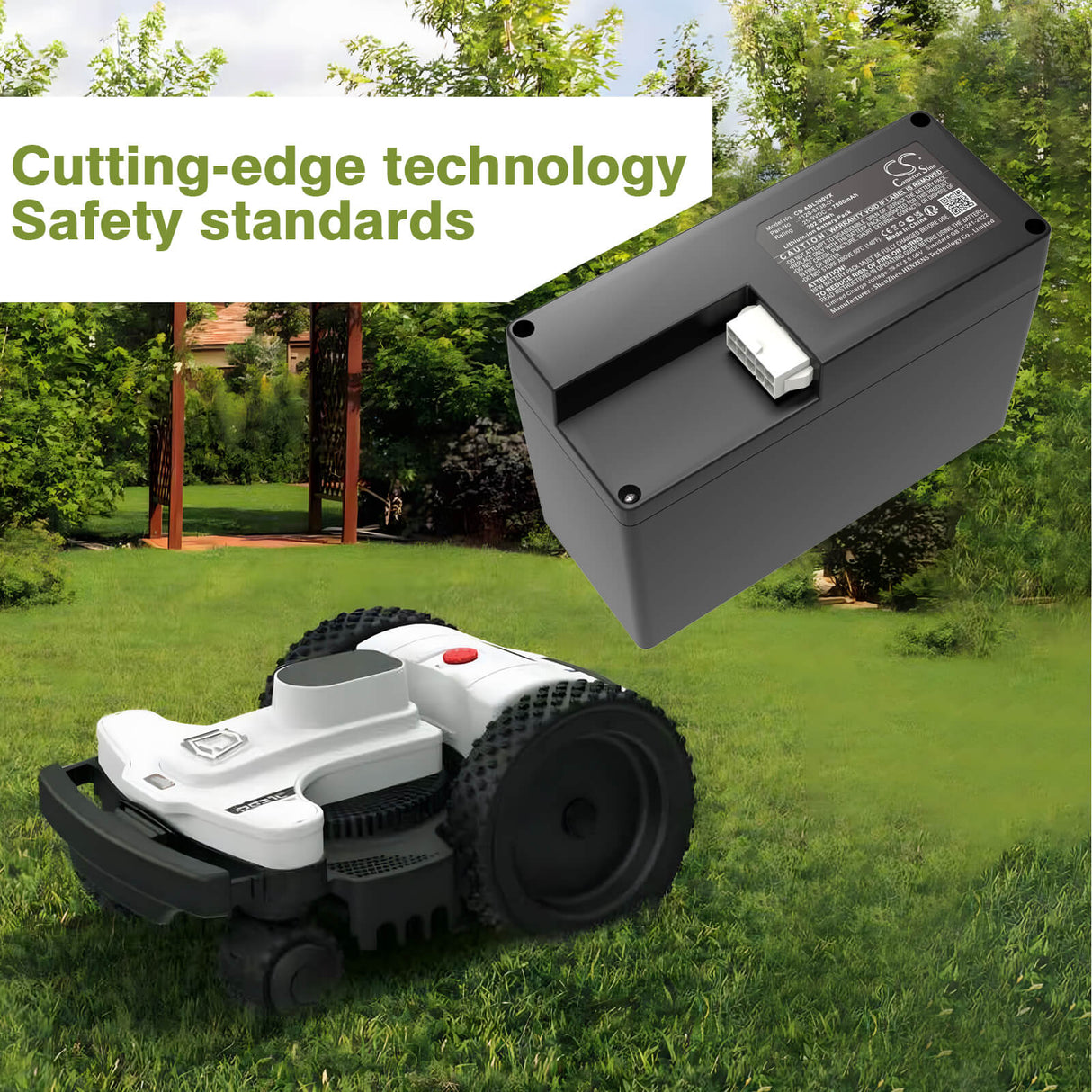 25.9V, Li-ion, 7800mAh, Lawn Mowers battery fits Ambrogio, 101-806, 4.0 Basic 4WD Premium, 4.0 Elite 4WD Premium, 202.02Wh Lawn Mowers Cameron Sino Technology Limited (Dangerous Goods)