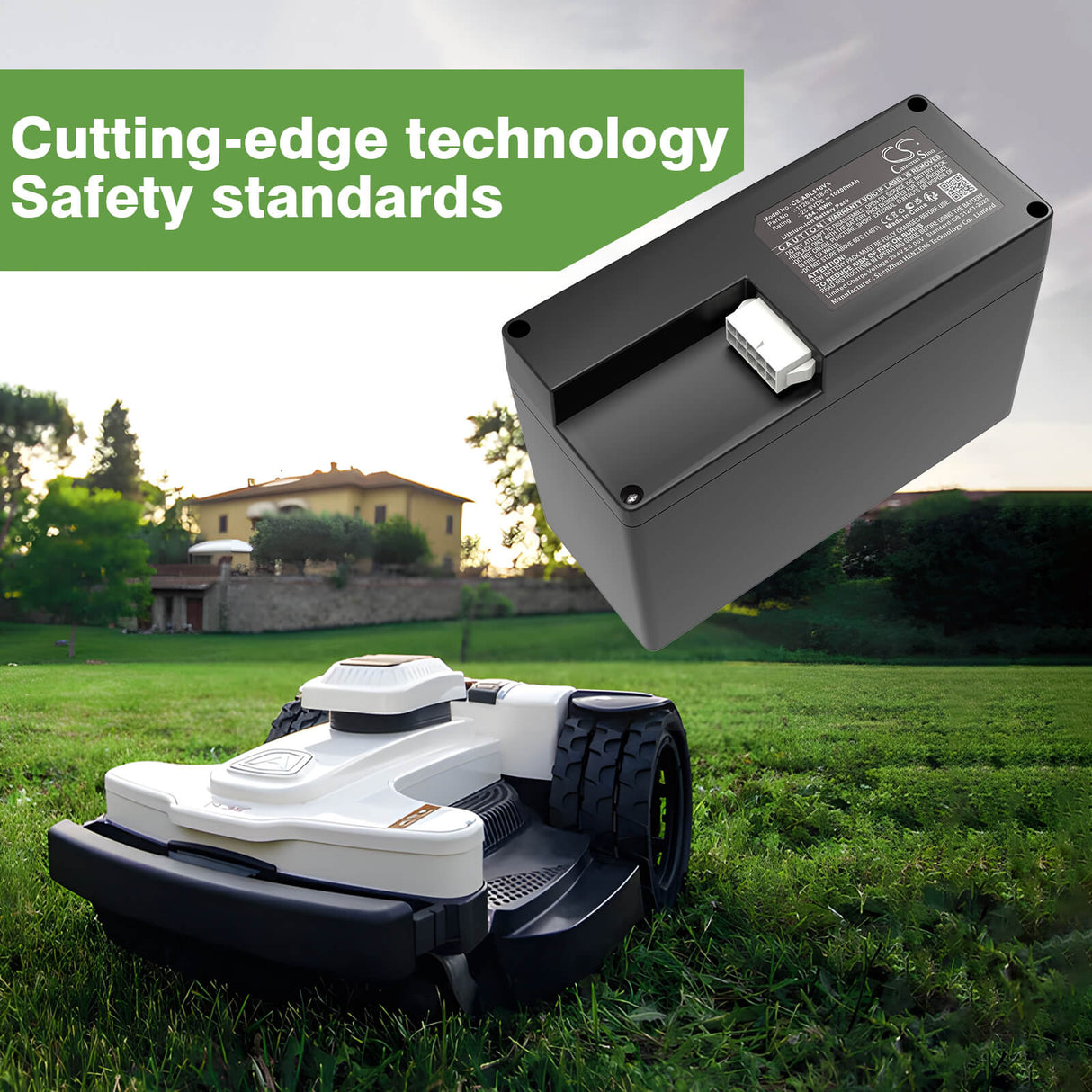 25.9V, Li-ion, 10200mAh, Lawn Mowers battery fits Ambrogio, 101-806, 4.0 Basic 4WD Premium, 4.0 Elite 4WD Premium, 264.18Wh Lawn Mowers Cameron Sino Technology Limited (Dangerous Goods)