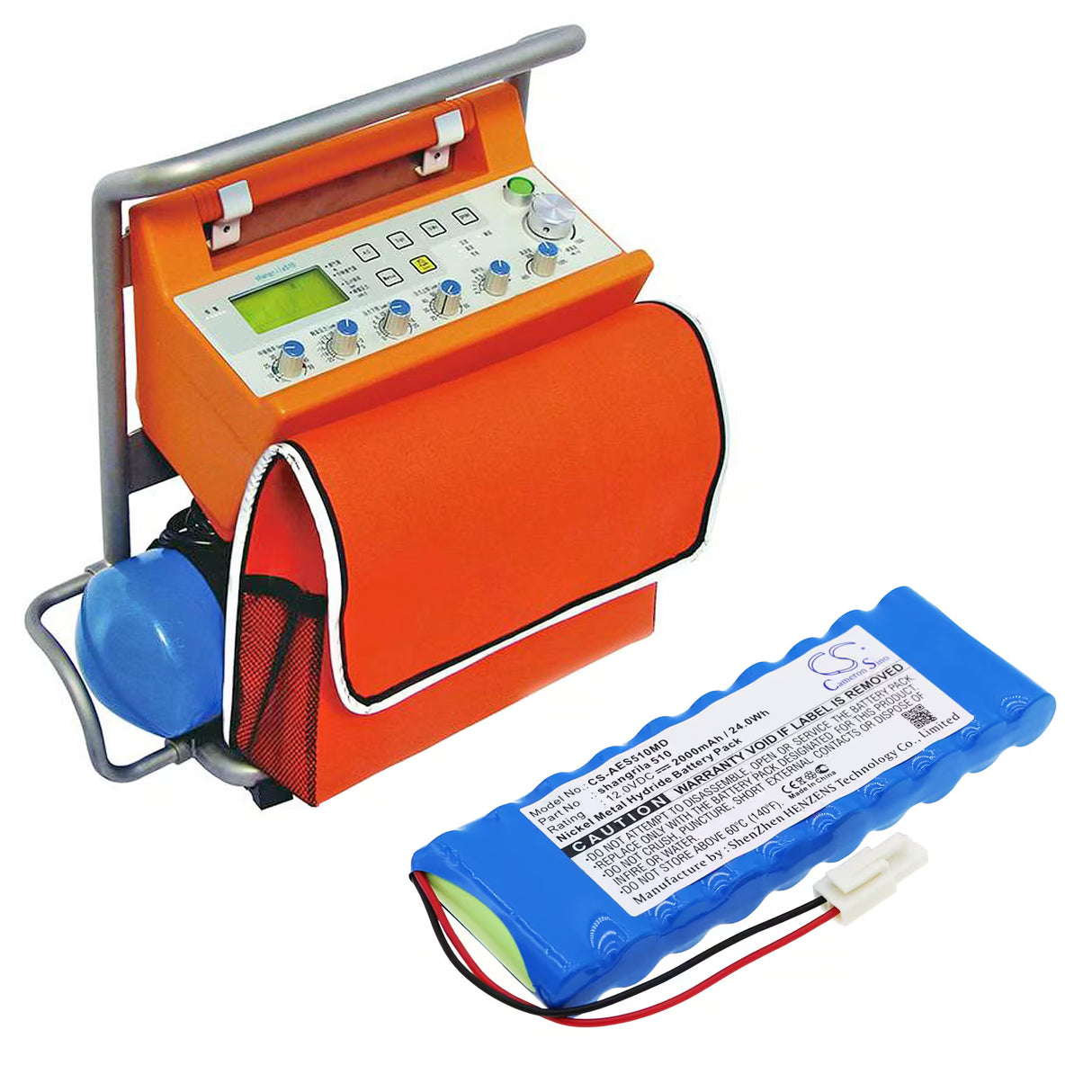 Cameron Sino CS-AES510MD Battery for Aeonmed Shangrila 510 – 12V 2000mAh Ni-MH Medical Cameron Sino Technology Limited (Medical)