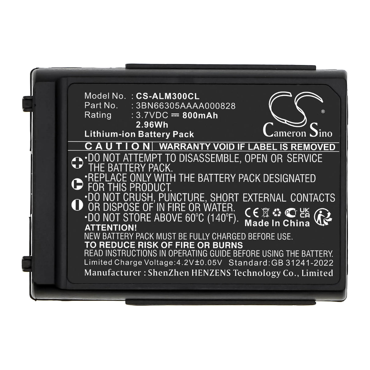 Batterie de téléphone sans fil pour Alcatel, 300 Dect, Mobile 300 3.7v, 800mah - 2.96wh Téléphone sans fil Cameron Sino Technology Limited (Téléphone sans fil)