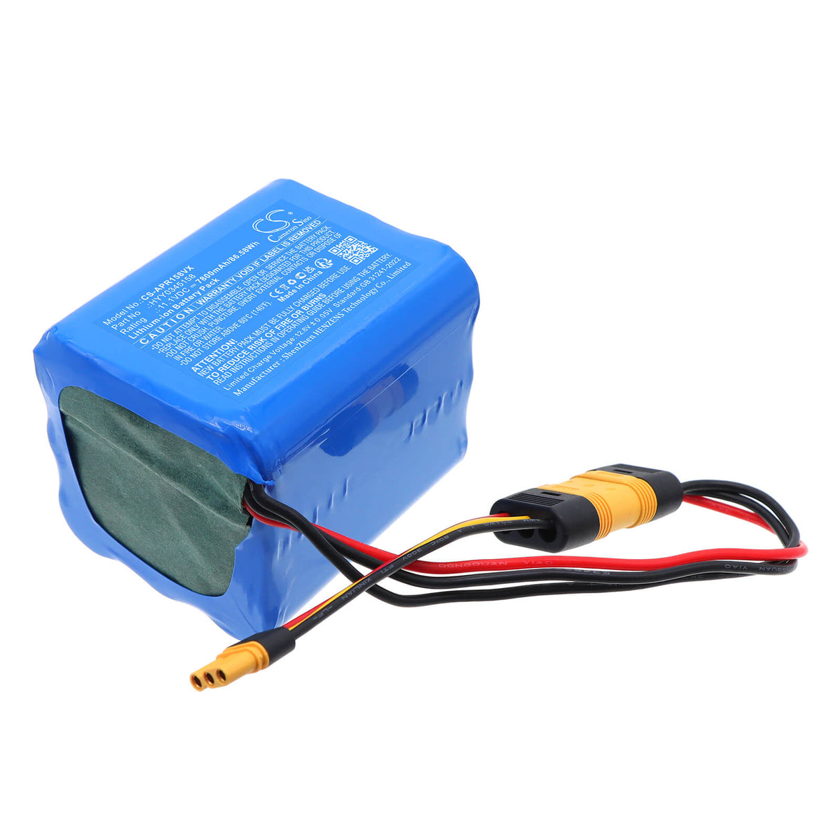 11.1V, Li-ion, 7800mAh, Vacuum battery fits Aiper, HYY0345158, Seagull Plus Pool Vacuum, 86.58Wh Vacuum Cameron Sino Technology Limited