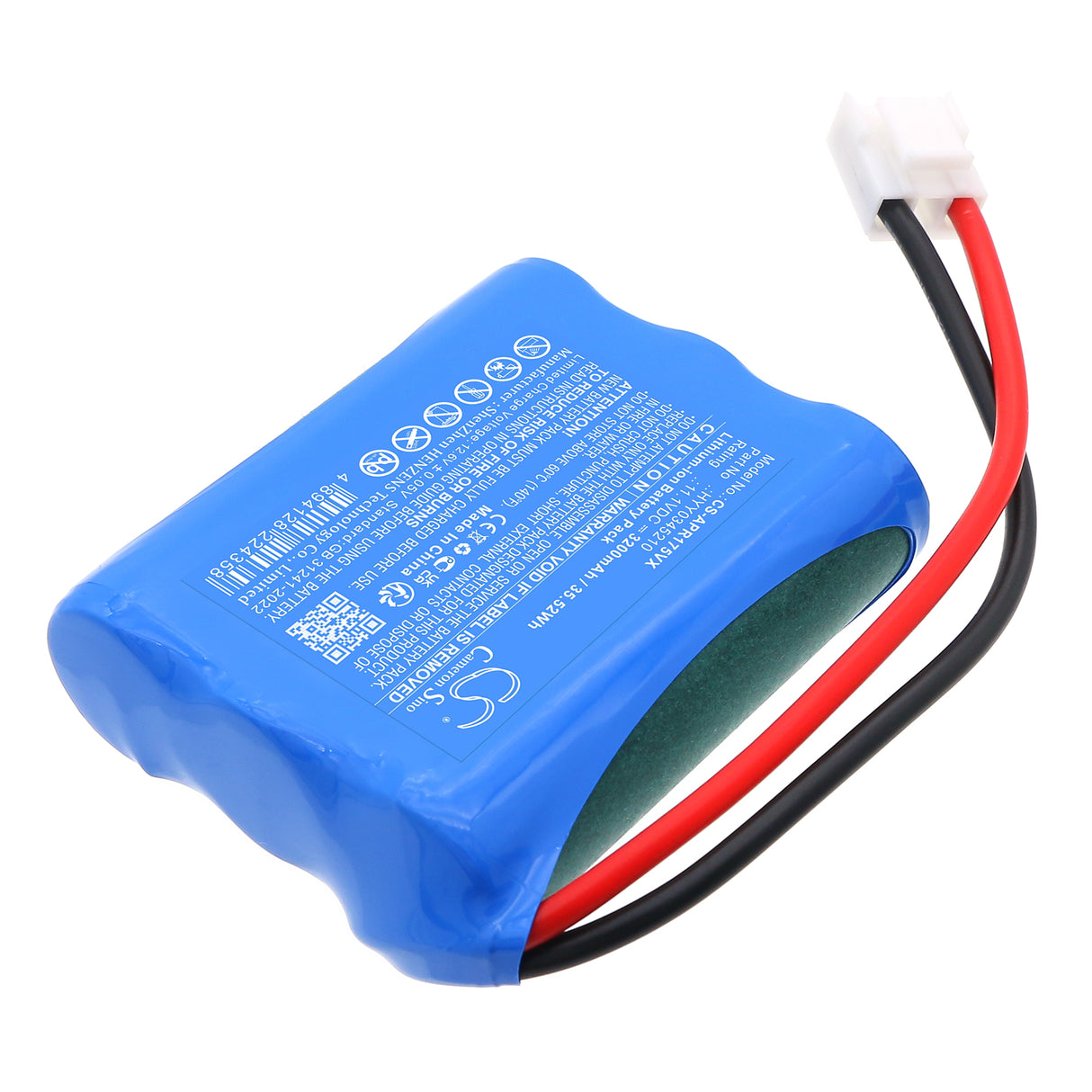 11.1V, Li-ion, 3200mAh, Vacuum battery fits Aiper, HYY0345210, Scuba SE Pool Vacuum Cleaner, 35.52Wh Vacuum Cameron Sino Technology Limited
