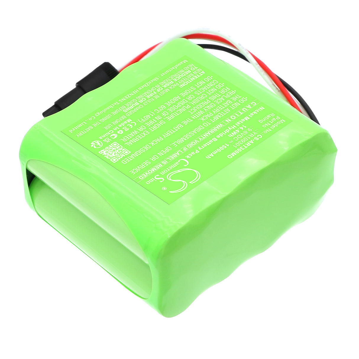9.6V, Ni-MH, 1500mAh, Medical battery fits Air Liquide, YR109301, Blease 5500 Osiris 3, Taema Respirator Osiris 3, 14.4Wh Medical Cameron Sino Technology Limited
