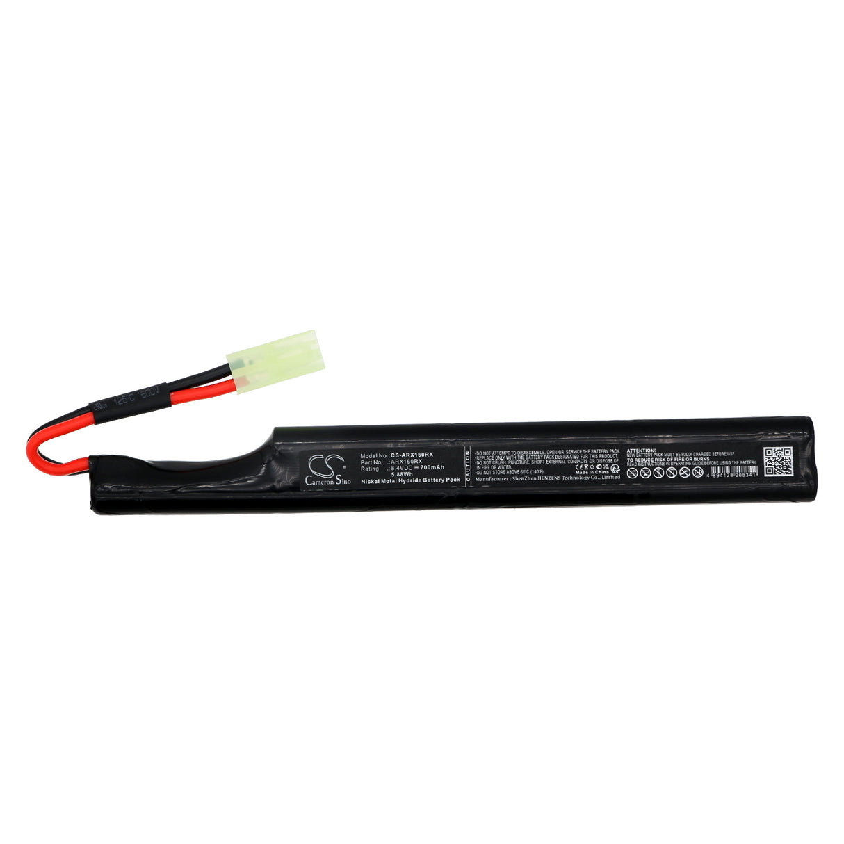 8.4V, Ni-MH, 700mAh, Airsoft Guns battery fits Cameron Sino, Cs-arx160rx, 5.88Wh Airsoft Guns Cameron Sino Technology Limited