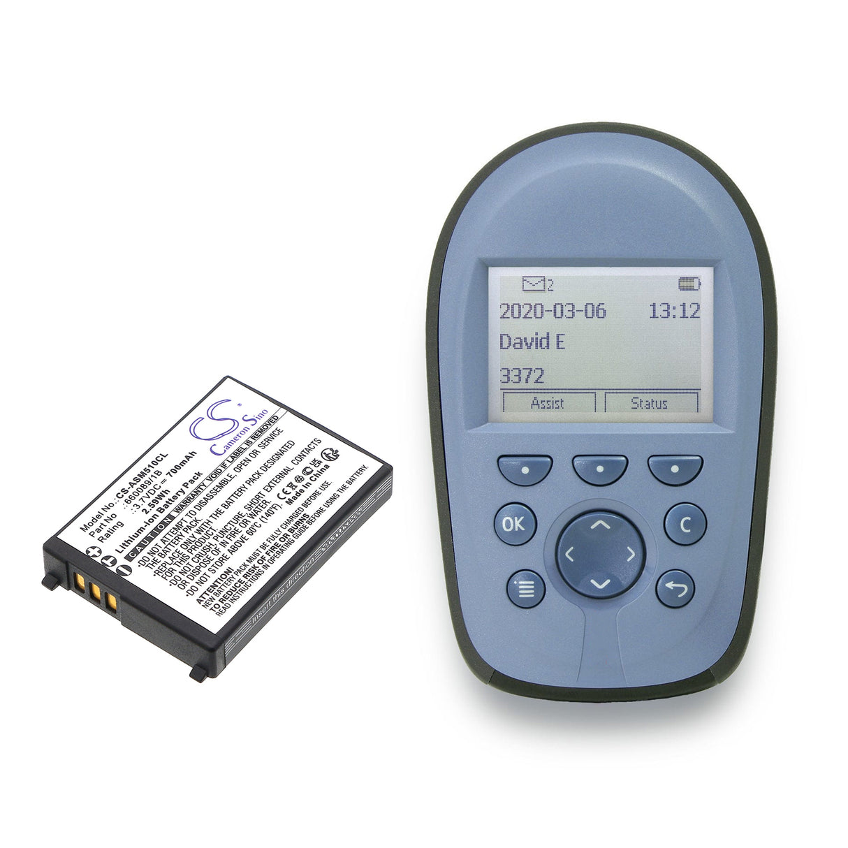 3.7V, Li-ion, 700mAh, Cordless Phone battery fits Ascom, 660089/1b, 51 Advanced, A51, 2.59Wh Cordless Phone Cameron Sino Technology Limited (Cordless Phone)