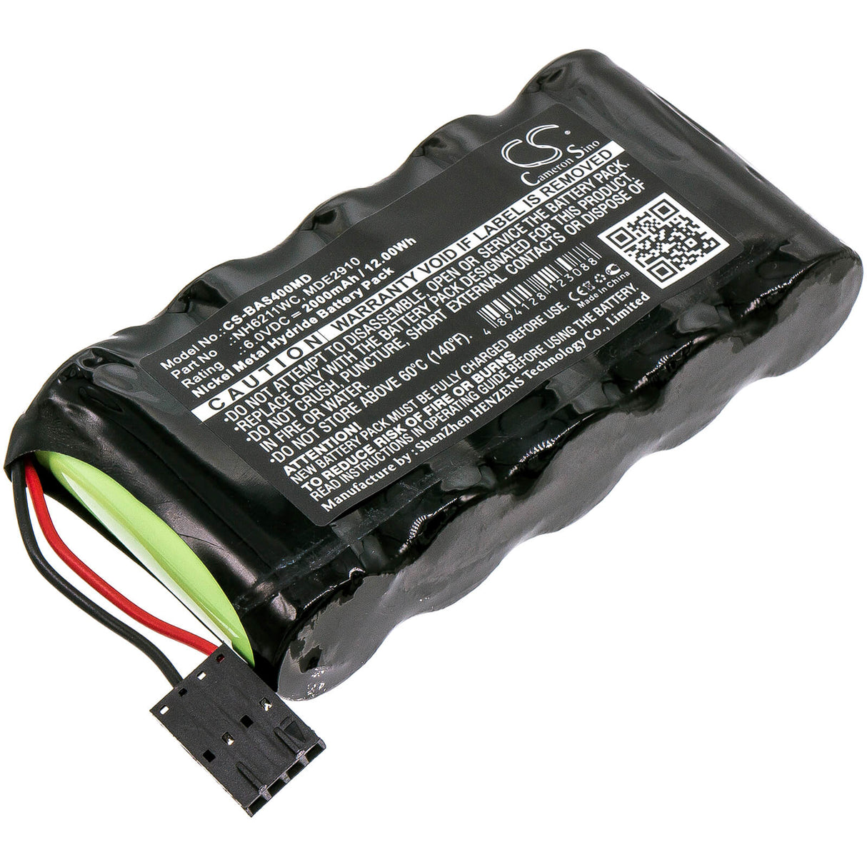 6.0V, Ni-MH, 2000mAh, Medical battery fits Baxter Healthcare, B11056, As40, As40 Infusion Pump, 12.0Wh Medical Cameron Sino Technology Limited (Medical)
