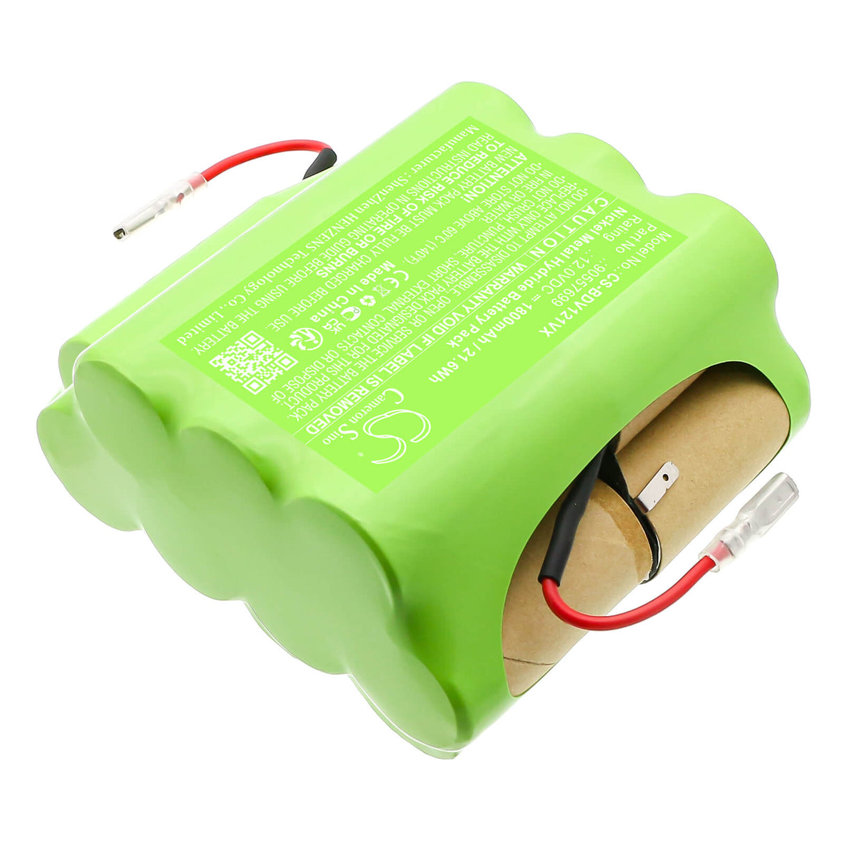 12.0V, Ni-MH, 1800mAh, batterie pour outils électriques compatible avec Black & Decker, 90557699, PHV1210, PIVOT VAC 12V, 21.6Wh Batterie d'aspirateur Cameron Sino Technology Limited