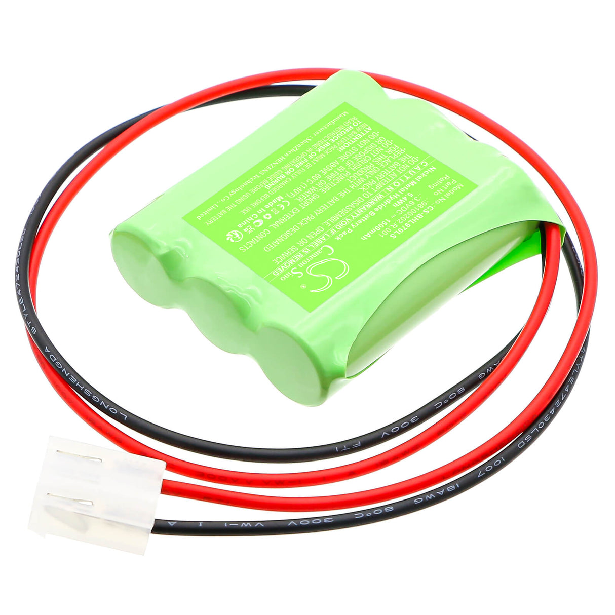 3,6V, Ni-MH, 1500mAh, Batterie d'éclairage de secours compatible avec Beghelli, 98100202.R.001, 415097000, 5.4Wh Éclairage d'urgence Cameron Sino Technology Limited