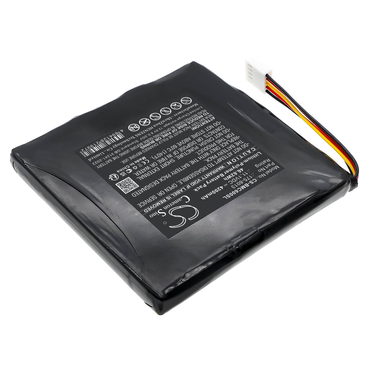 11.1V, Li-Polymer, 4200mAh, Equipment, Survey, Test battery fits Beamex, 175-8013, 8081785, MC6 Calibrator, 46.62Wh Equipment, Survey, Test Cameron Sino Technology Limited