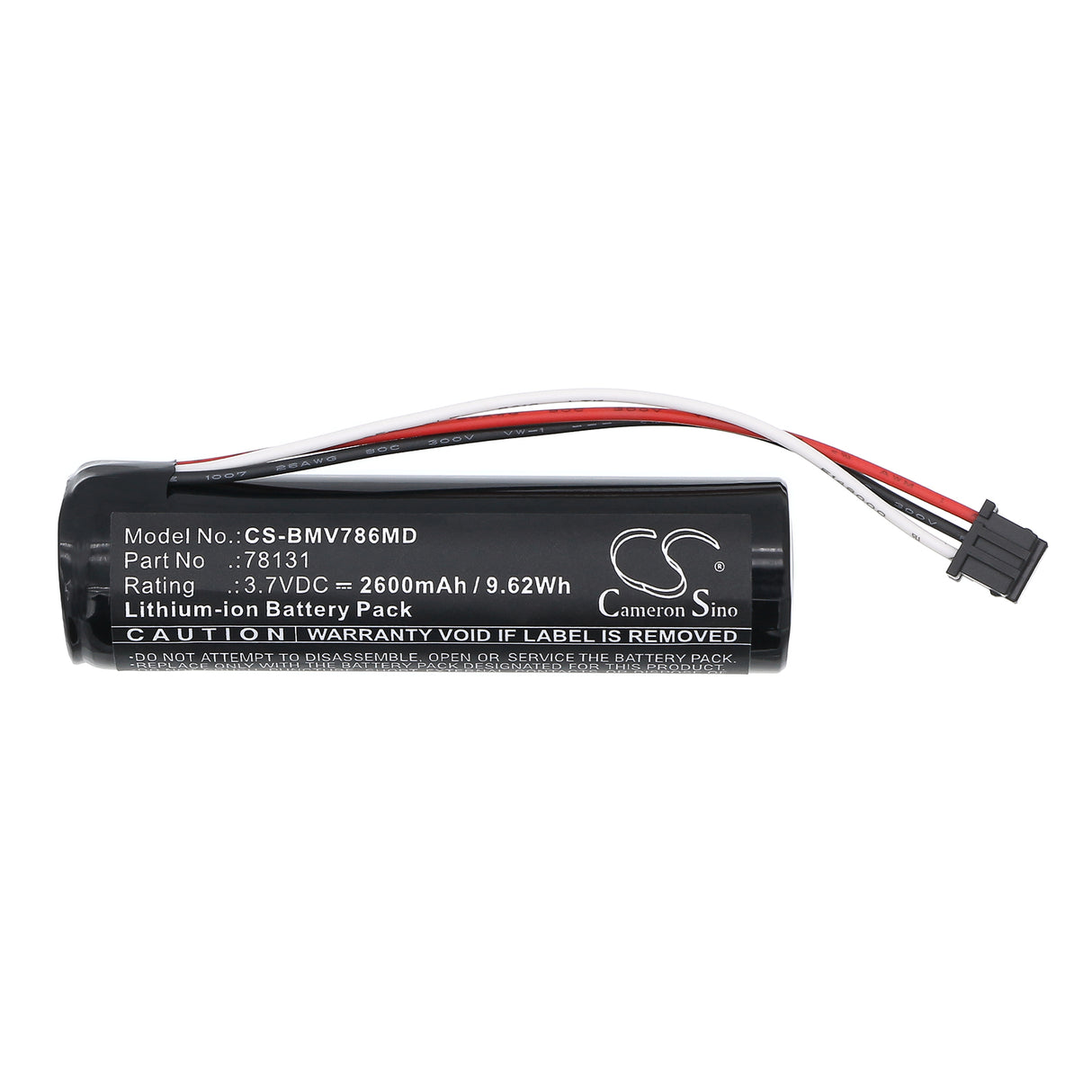 3.7V, Li-ion, 2600mAh, Medical battery fits BioControl, 78131, 78300BC, MVP ICON 78300 version only, 9.62Wh Medical Cameron Sino Technology Limited