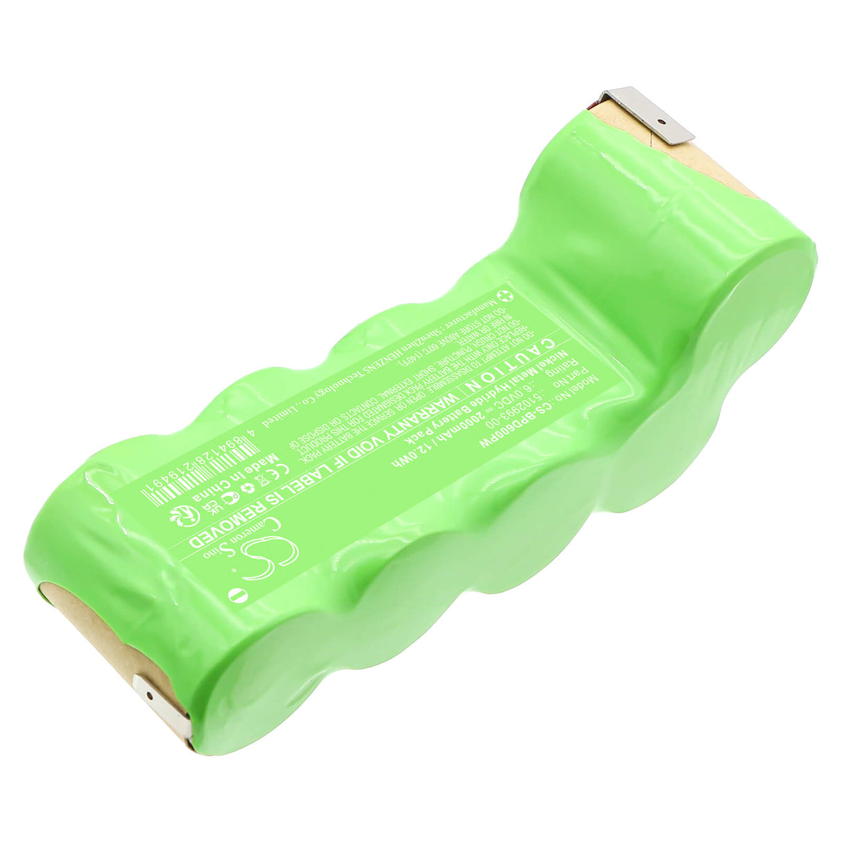 6.0V, Ni-MH, 2000mAh, Batterie pour outils électriques compatible avec Black & Decker, 5102993-00, PD600, PD600G, 12.0Wh Outils électriques Cameron Sino Technology Limited