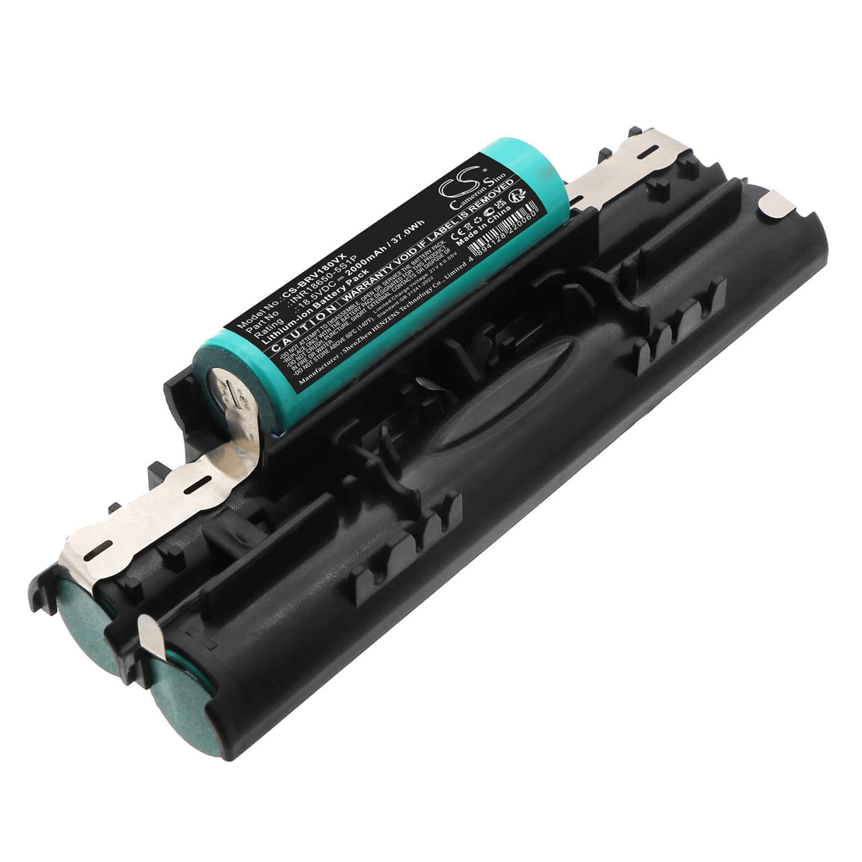 18.5V, Li-ion, 2000mAh, Vacuum battery fits Black & Decker, INR18650-5S1P, FV18LA, 37.0Wh Vacuum Cameron Sino Technology Limited