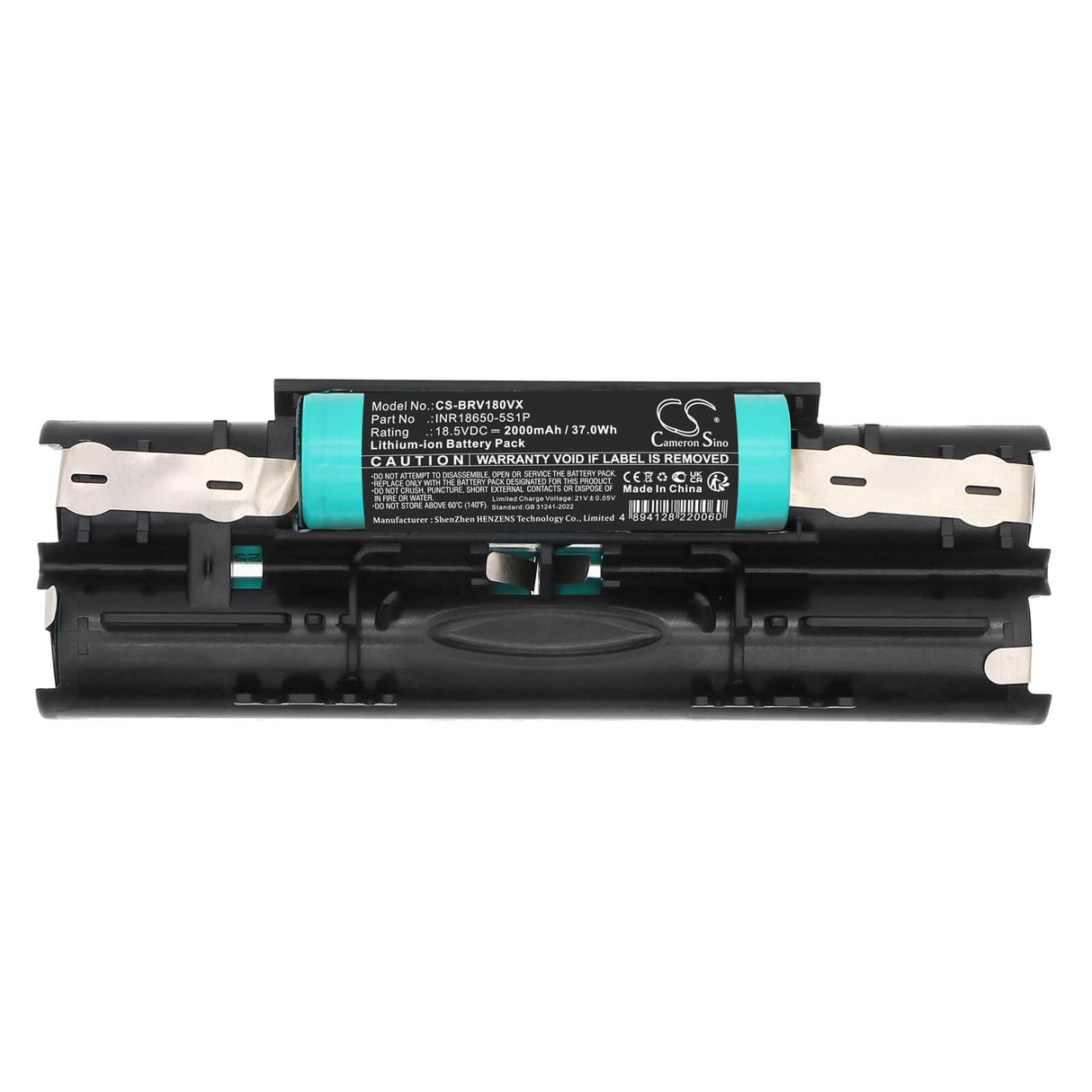 18.5V, Li-ion, 2000mAh, Vacuum battery fits Black & Decker, INR18650-5S1P, FV18LA, 37.0Wh Vacuum Cameron Sino Technology Limited