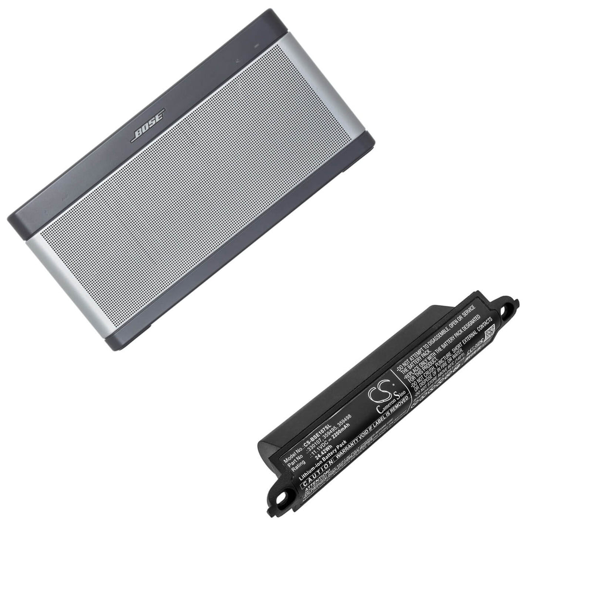 11.1V, Li-ion, 2200mAh, Speaker battery fits Bose, 404600, Soundlink, 24.42Wh Speaker Cameron Sino Technology Limited