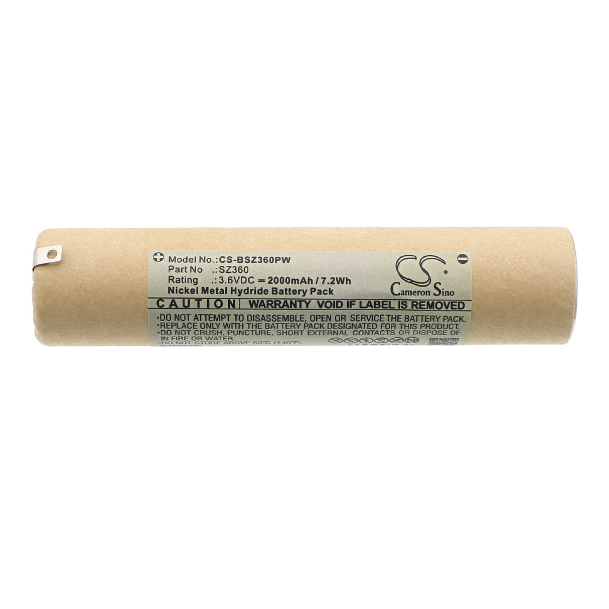 3.6V, Ni-MH, 2000mAh, Power Tools battery fits Black & Decker, SZ360, SZ360 Type 1, 7.2Wh Power Tools Cameron Sino Technology Limited