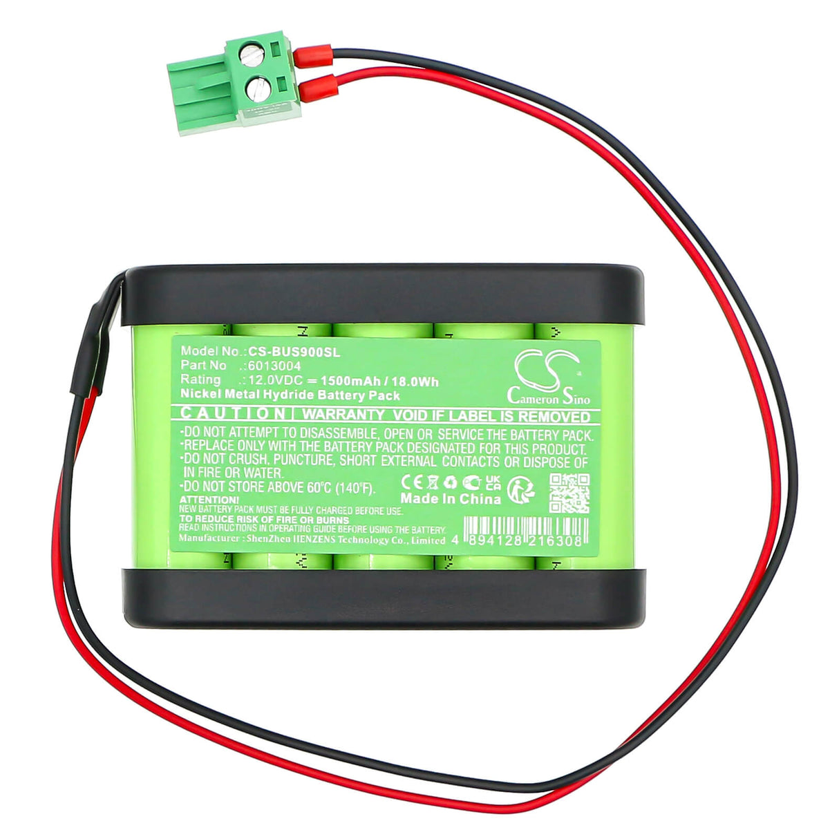 12.0V, Ni-MH, 1500mAh, batterie pour portes automatiques compatible avec Besam, 6013004, Cud 9 Emd, 18.0Wh Portes Automatiques Cameron Sino Technology Limited