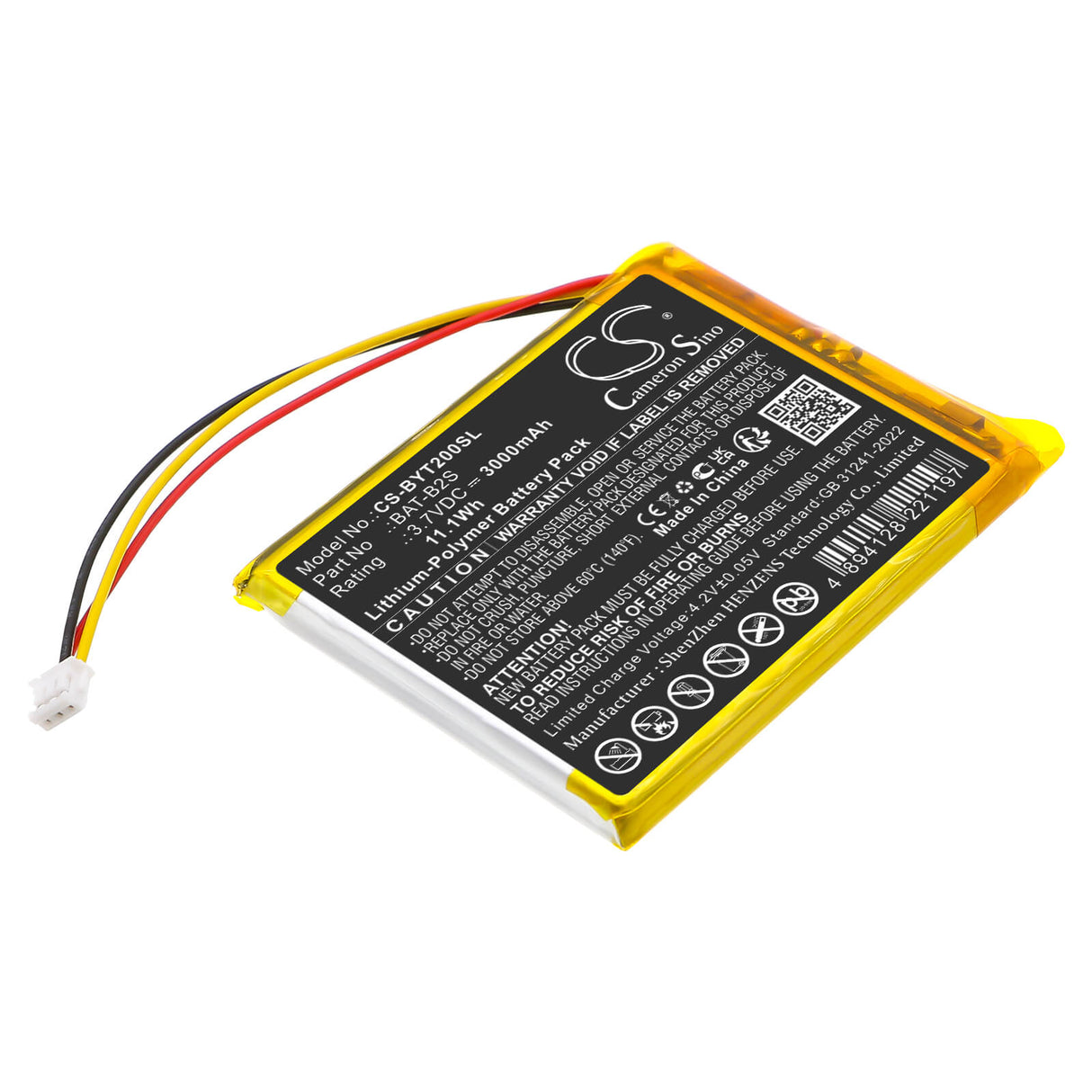 Batterie de remplacement pour moniteurs pour bébé (Jeeber VB805, Babytime BT-2S, TrueLife NannyCam R7, ieGeek Baby 1T, Arenti Ainanny, Boifun, Deatti BM101-M) – 3000mAh BabyPhone Cameron Sino Technology Limited