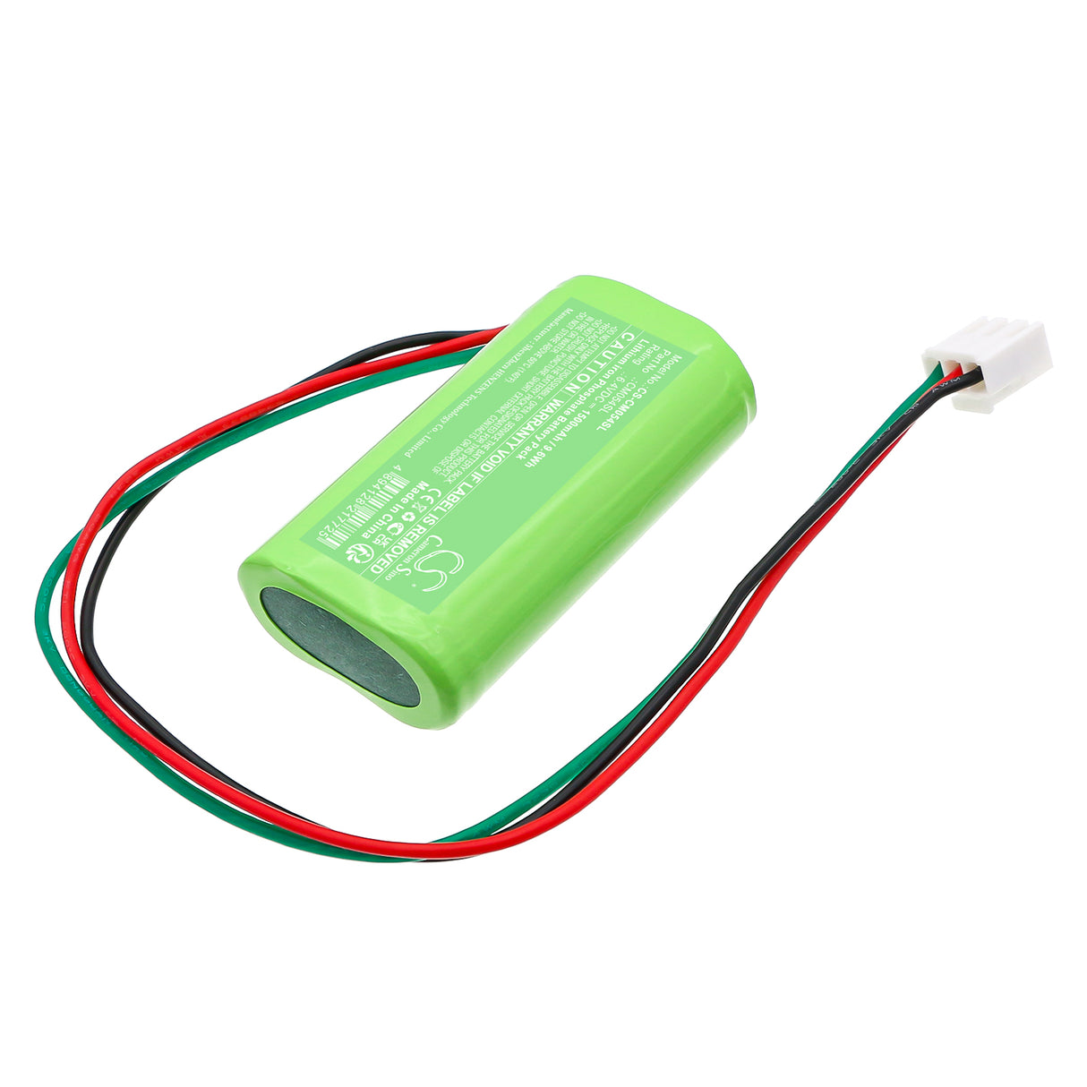 6.4V, LiFePO4, 1500mAh, Battery Pack, 9.6Wh Battery Pack Cameron Sino Technology Limited