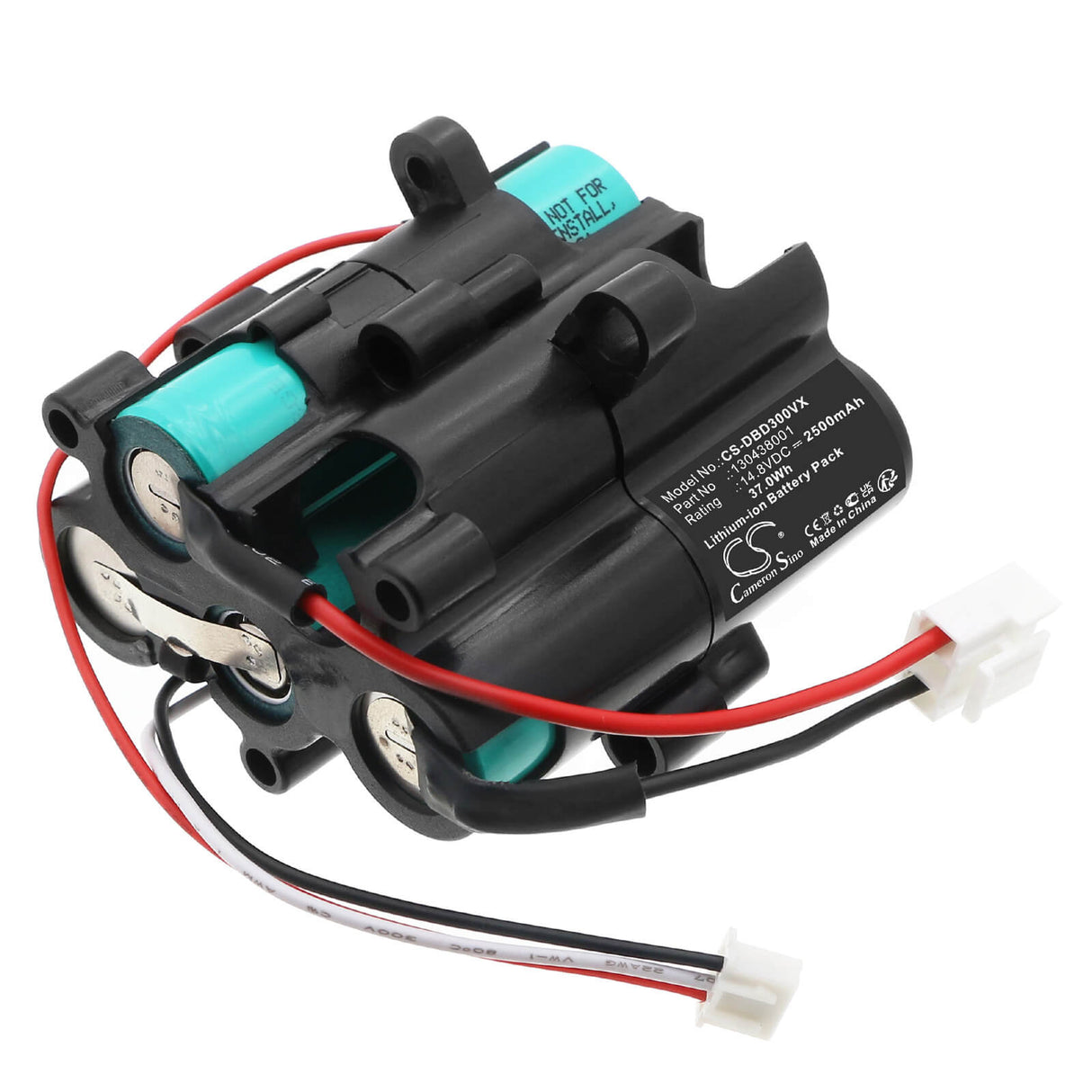 14.8V, Li-ion, 2500mAh, Vacuum battery fits Dirt Devil, 130438001, BD30025, BD30025B, 37.0Wh Vacuum Cameron Sino Technology Limited