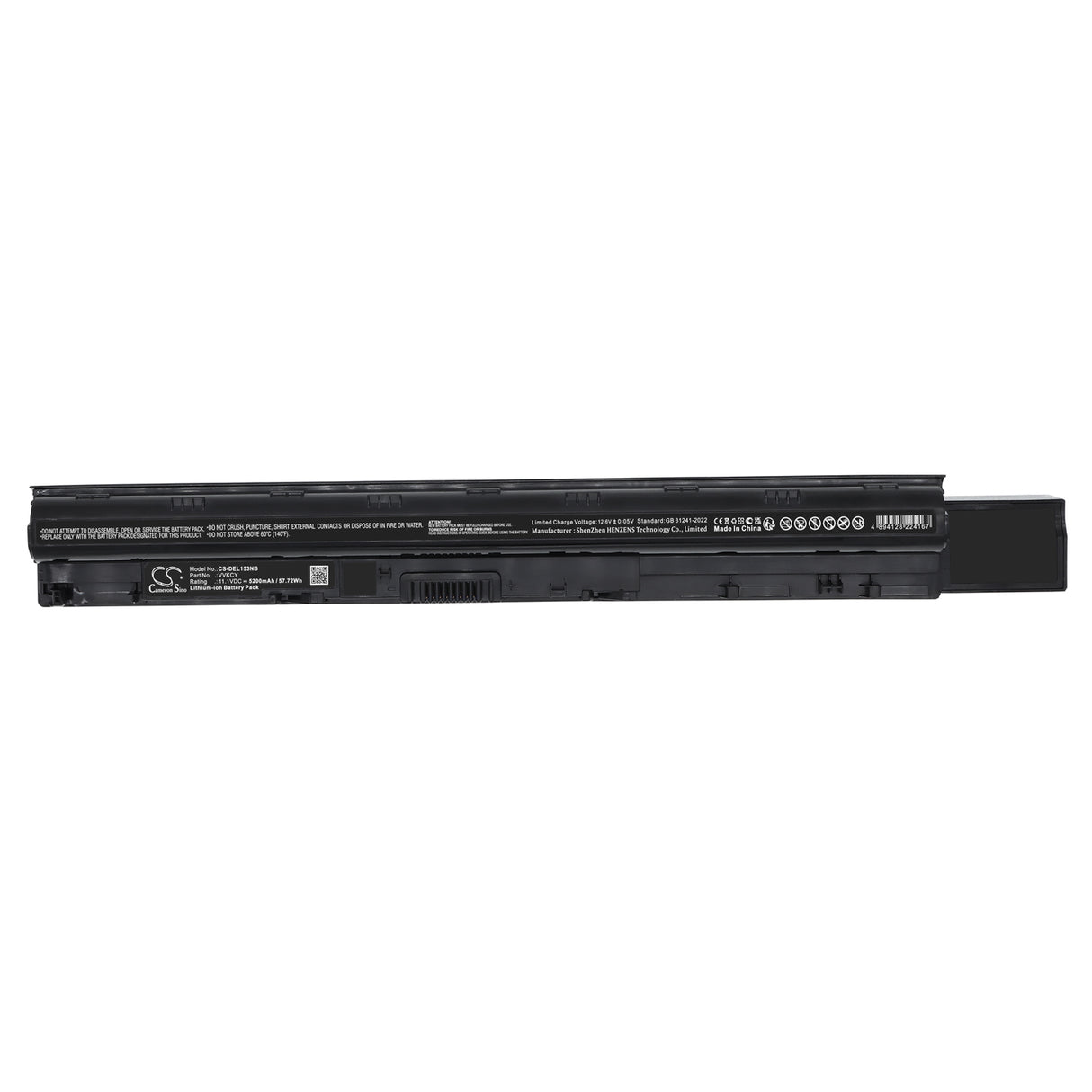 11.1V, Li-ion, 5200mAh, Notebook, Laptop battery fits Dell, 0098N0, Latitude 15 3570, Latitude 3560, 57.72Wh Notebook, Laptop Cameron Sino Technology Limited