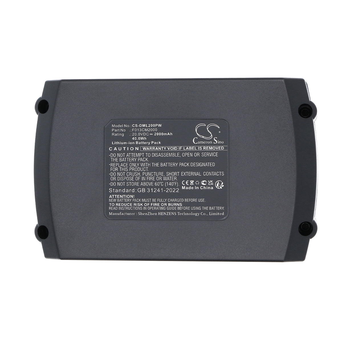 20V, Li-ion, 2000mAh, Power Tools battery fits Dremel, F013CM2000, MM20V, MM20V-02 Cordless Oscillating Multi-Tool, 40Wh Power Tools Cameron Sino Technology Limited