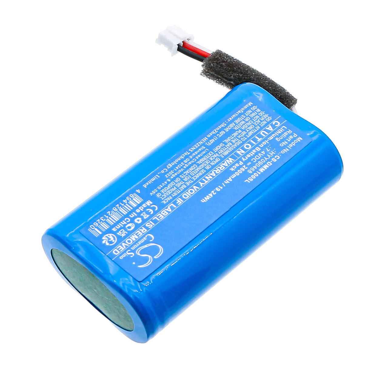 7.4V, Li-ion, 2600mAh, Batterie de haut-parleur compatible avec Divoom, Ditoomic, 19.24Wh Haut-parleur Cameron Sino Technology Limited
