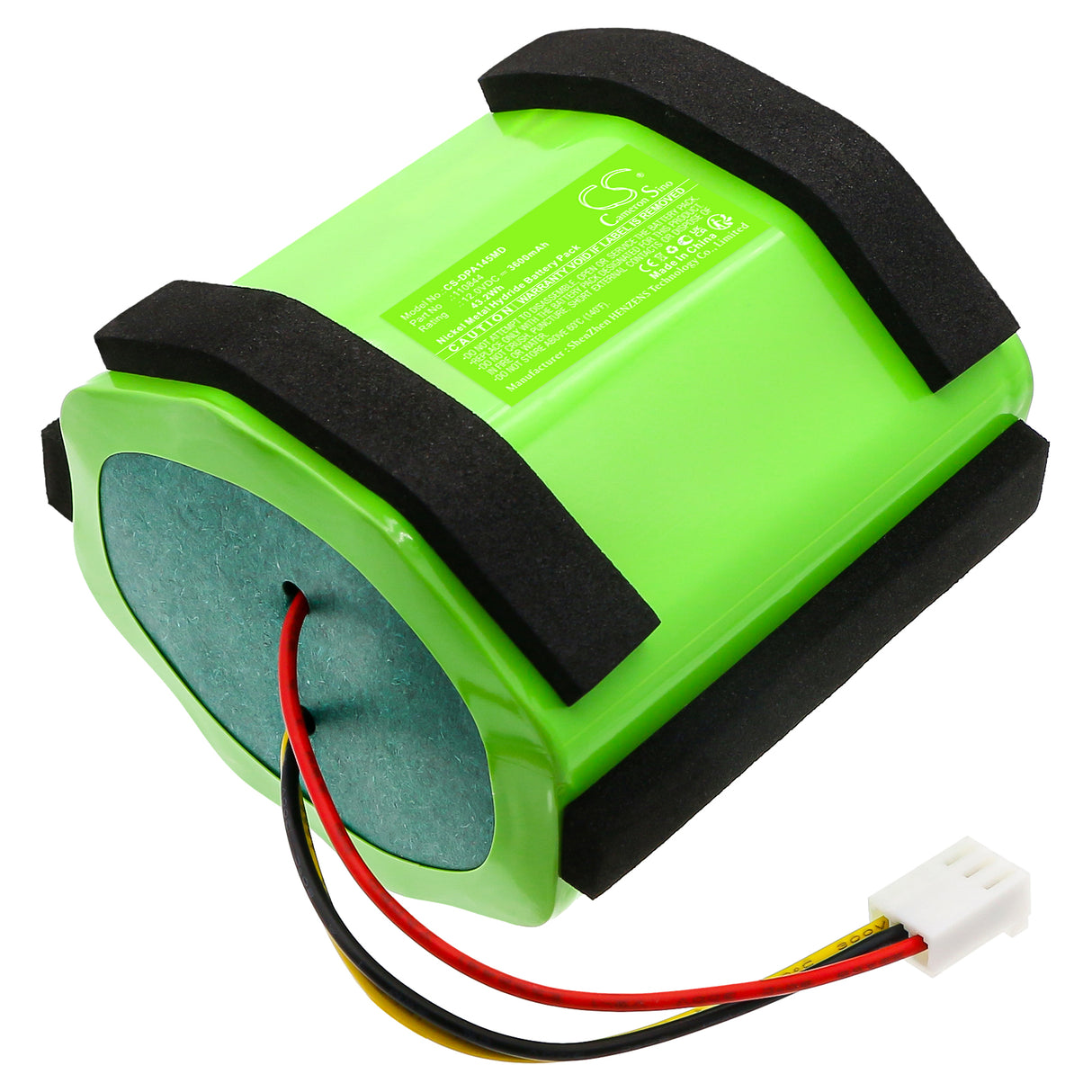 12.0V, Ni-MH, 3600mAh, Medical battery fits Ge, 110844, Portascan Bladder Scanner PA00, 43.2Wh Medical Cameron Sino Technology Limited (Medical)