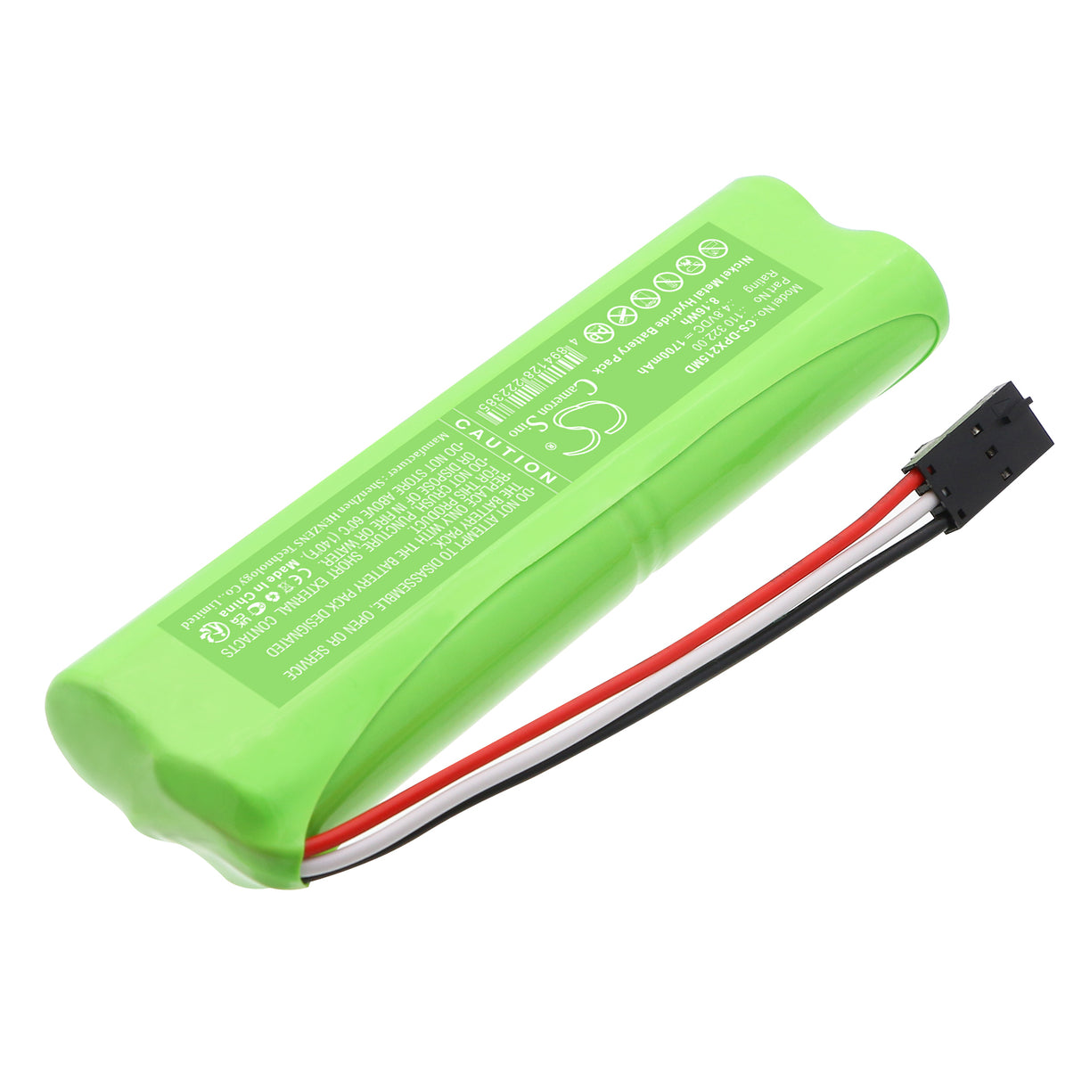 4.8V, Ni-MH, 1700mAh, Medical battery fits Dolphin medical, 110 322.00, pulse oximeter 2150, 8.16Wh Medical Cameron Sino Technology Limited