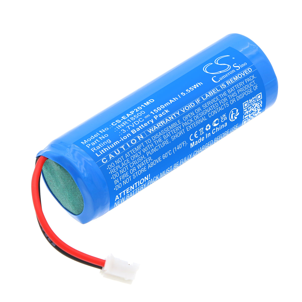 3.7V, Li-ion, 1500mAh, Medical battery fits Endodontic, INR18500, Alpha II Resident, 5.55Wh Medical Cameron Sino Technology Limited