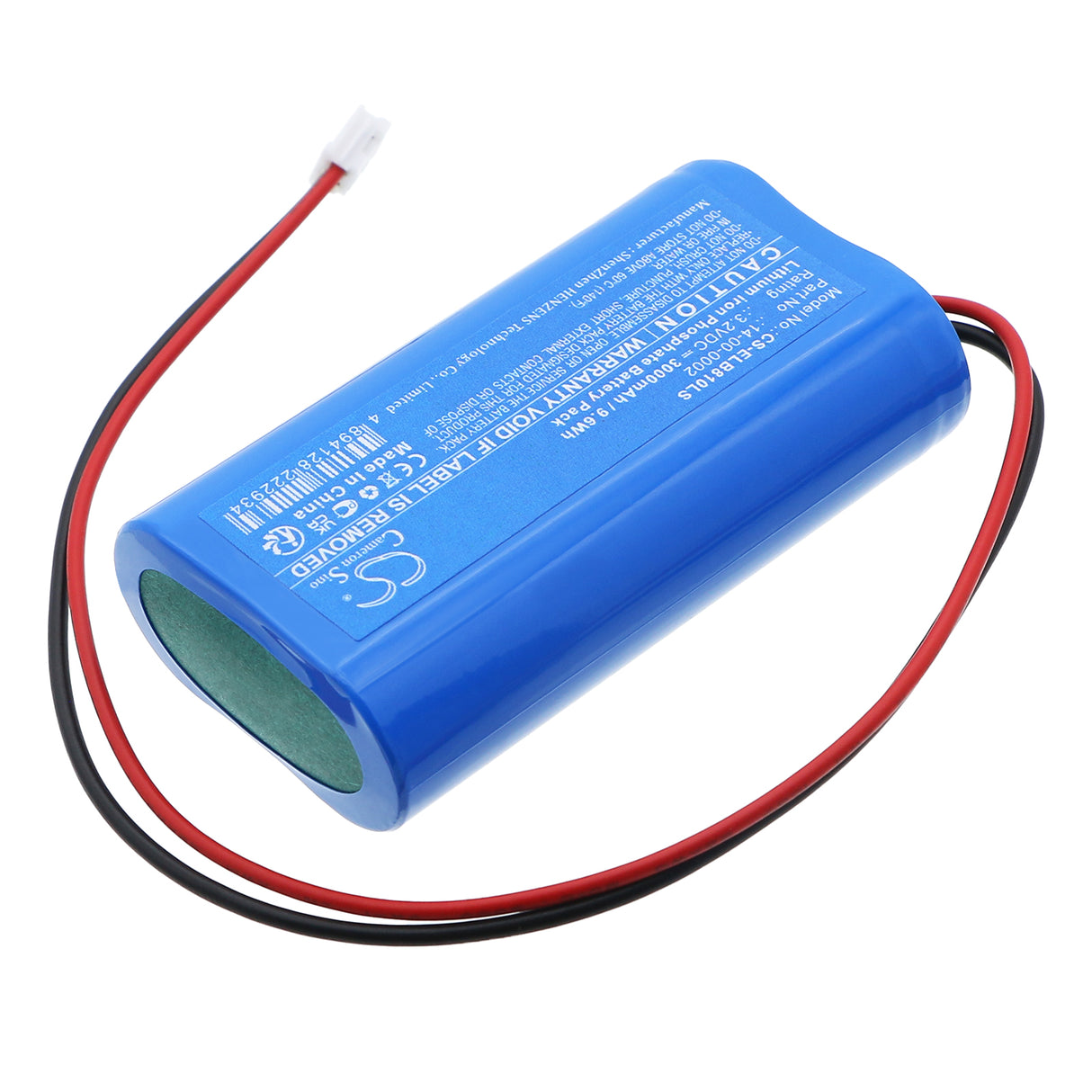 3.2V, LiFePO4, 3000mAh, Emergency Lighting battery fits EluBat, 14-00-0002, 275810, 9.6Wh Emergency Lighting Cameron Sino Technology Limited