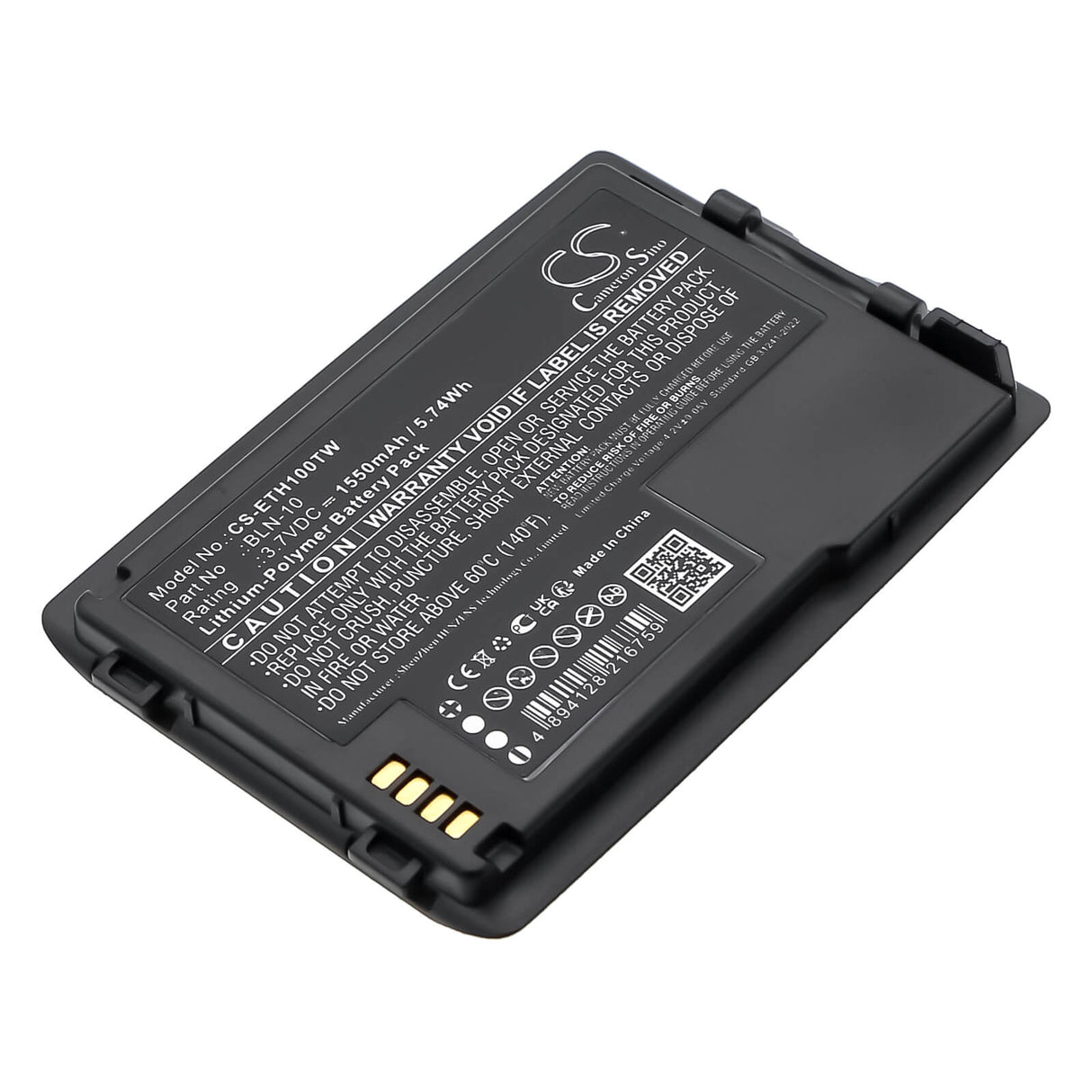 3.7V, Li-Polymer, 3150mAh, Two-Way Radio battery fits Eads, BLN-10, Cassidian TH1N, 11.66Wh Two-Way Radio Cameron Sino Technology Limited