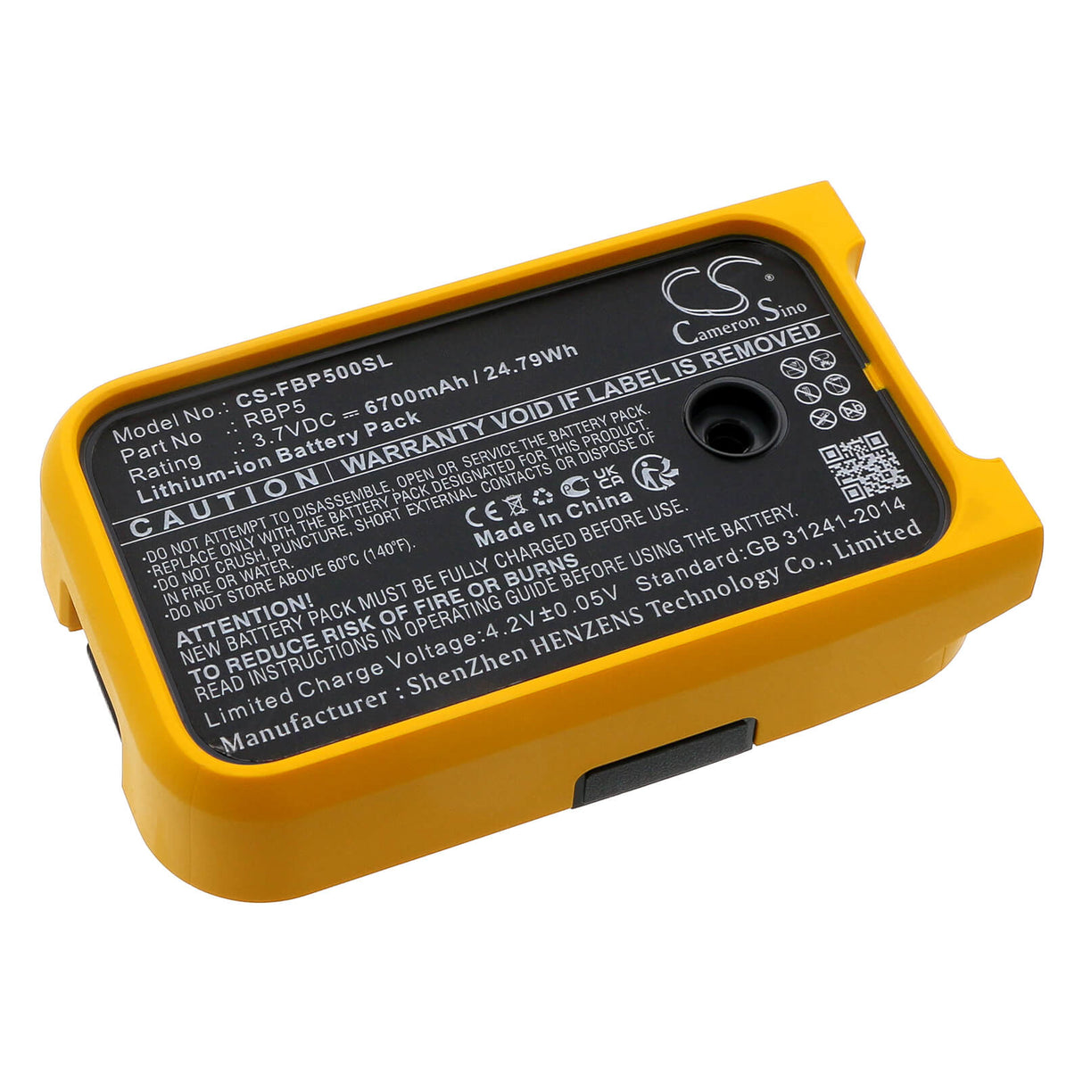 3.7V, Li-ion, 6700mAh Equipment, Survey, Test Battery fits Fluke, 6xg43, 6xg44, 24.79Wh Equipment, Survey, Test Cameron Sino Technology Limited