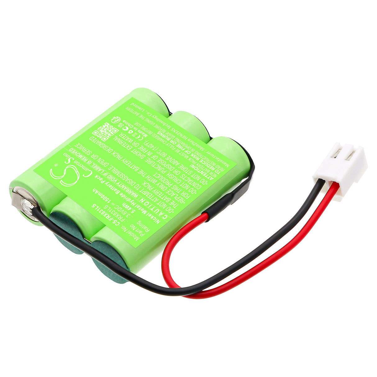 3.6V, Ni-MH, 1500mAh, Emergency Lighting battery fits , CS-FRX831LS, 5.4Wh Emergency Lighting Cameron Sino Technology Limited