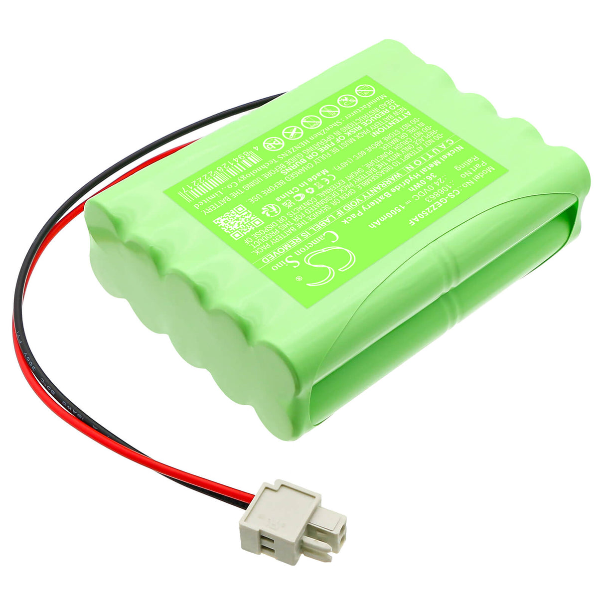 24.0V, Ni-MH, 1500mAh, Automatic Doors battery fits Geze, 106863, 106863, 80100404, 36.0Wh Automatic Doors Cameron Sino Technology Limited