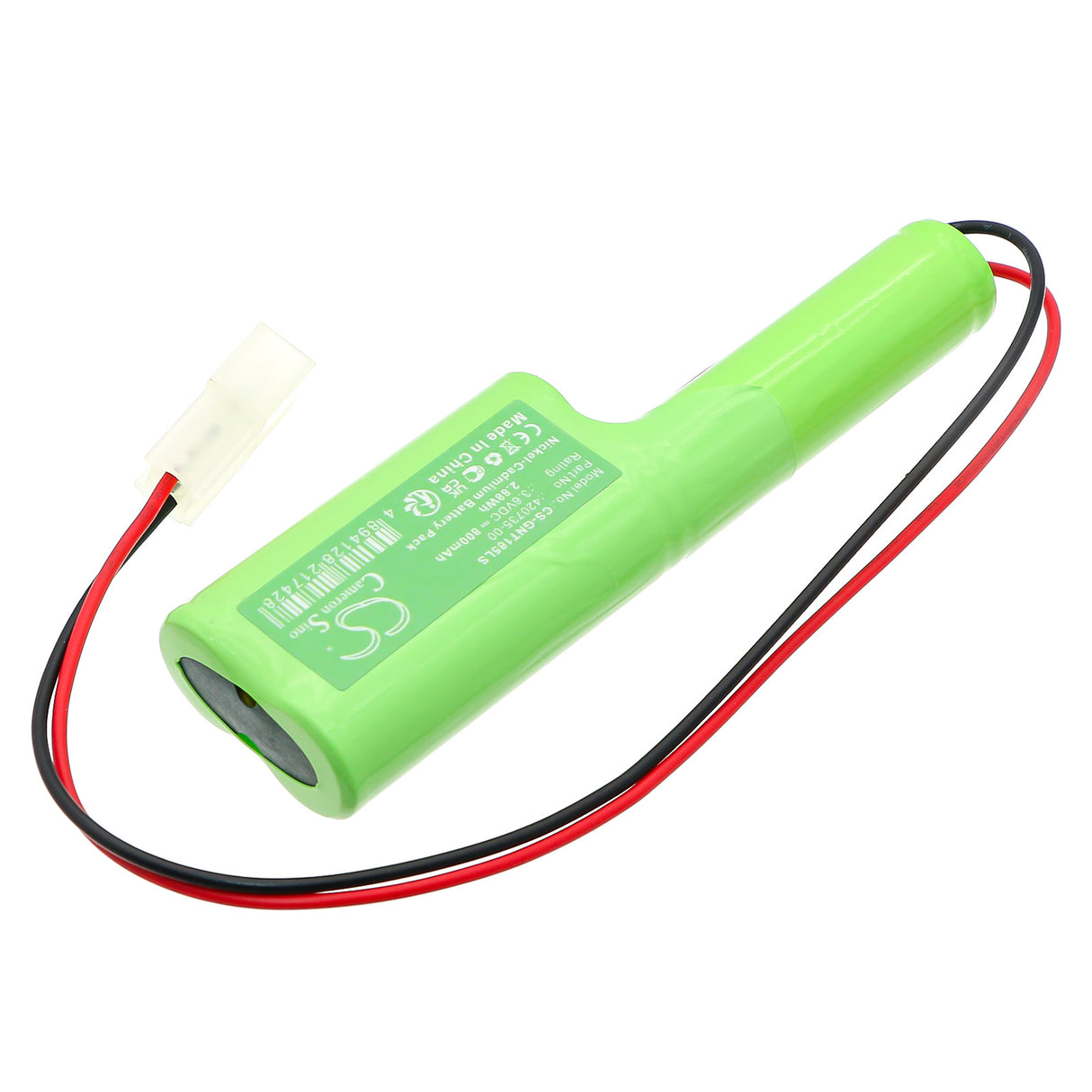 3,6V, Ni-CD, 800mAh, batterie d'éclairage de secours compatible avec Saft, 420735-00, 2,88Wh Éclairage de secours Cameron Sino Technology Limited