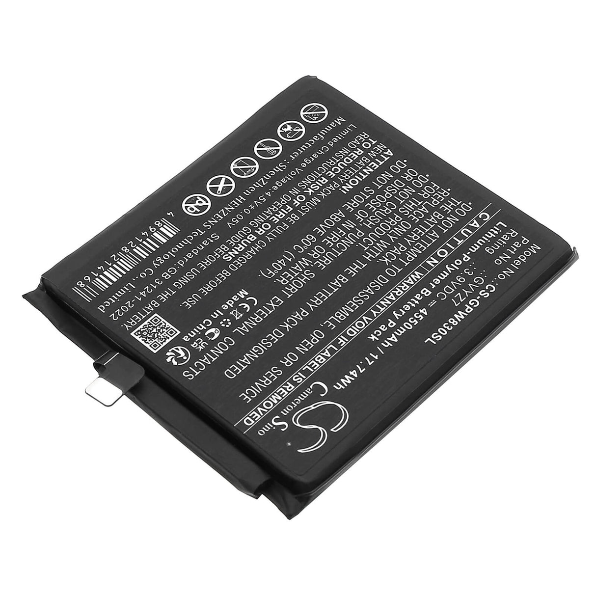 Li-Polymer, 4550mAh, batterie mobile, smartphone convient à Google, G949-00975-00, Gec77, Gr83y Mobile, Smartphone Cameron Sino Technology Limited (Smartphone)