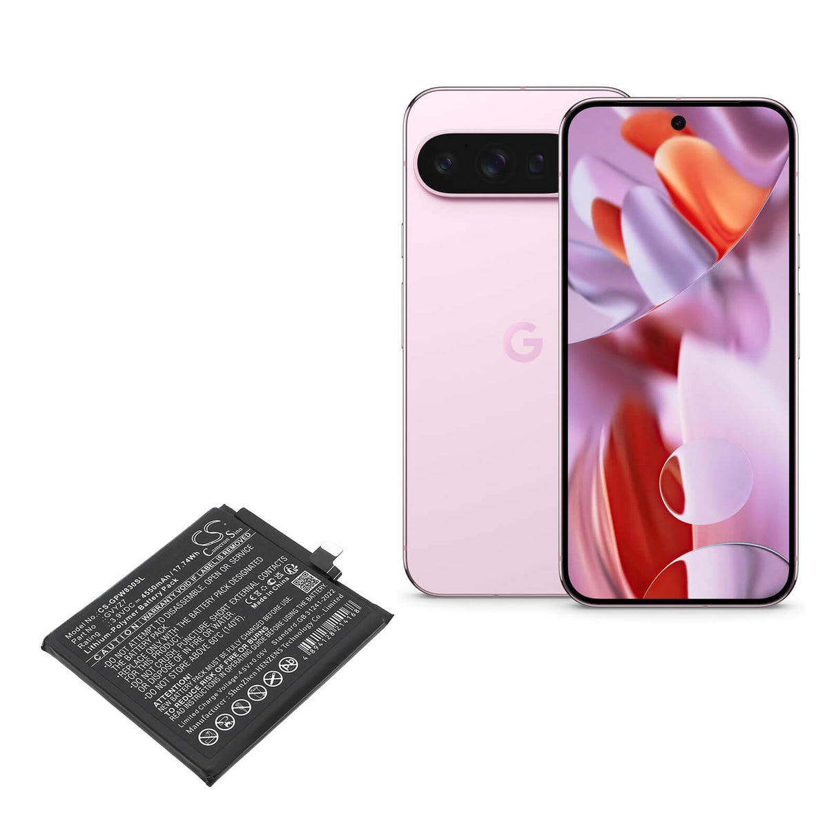 Li-Polymer, 4550mAh, batterie mobile, smartphone convient à Google, G949-00975-00, Gec77, Gr83y Mobile, Smartphone Cameron Sino Technology Limited (Smartphone)