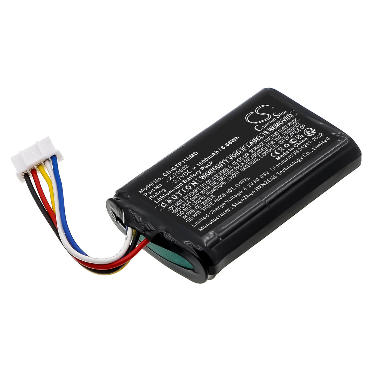 3,7V, Li-ion, 1800mAh, Batterie médicale compatible avec Getinge, Op Table1160, 6,66Wh Medical Cameron Sino Technology Limited (Médical)