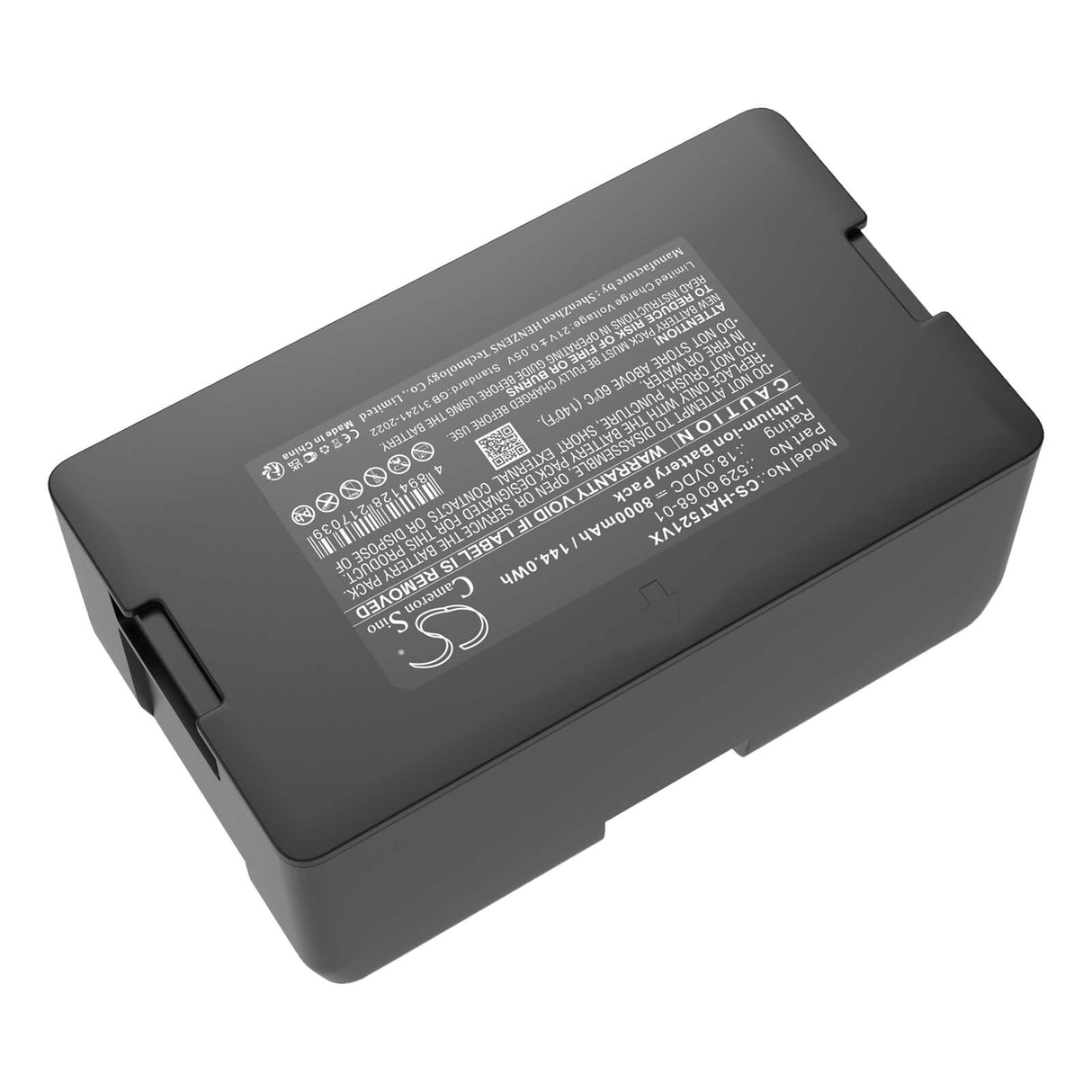 18.0V, Li-ion, 8000mAh, Lawn Mowers battery fits Husqvarna, 529 60 68-01, Automower 320 2013, Automower 320 2014, 144.0Wh Lawn Mowers Cameron Sino Technology Limited (Dangerous Goods)