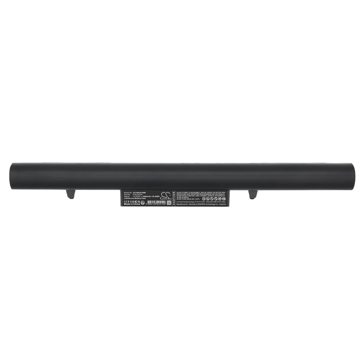14.8V, Li-ion, 2600mAh, Notebook, Laptop battery fits Hasee, 916Q2232H, 7G X3P, 7G-U, 38.48Wh Notebook, Laptop Cameron Sino Technology Limited