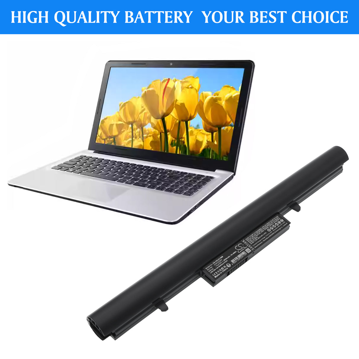 14.8V, Li-ion, 2600mAh, Notebook, Laptop battery fits Hasee, 916Q2232H, 7G X3P, 7G-U, 38.48Wh Notebook, Laptop Cameron Sino Technology Limited