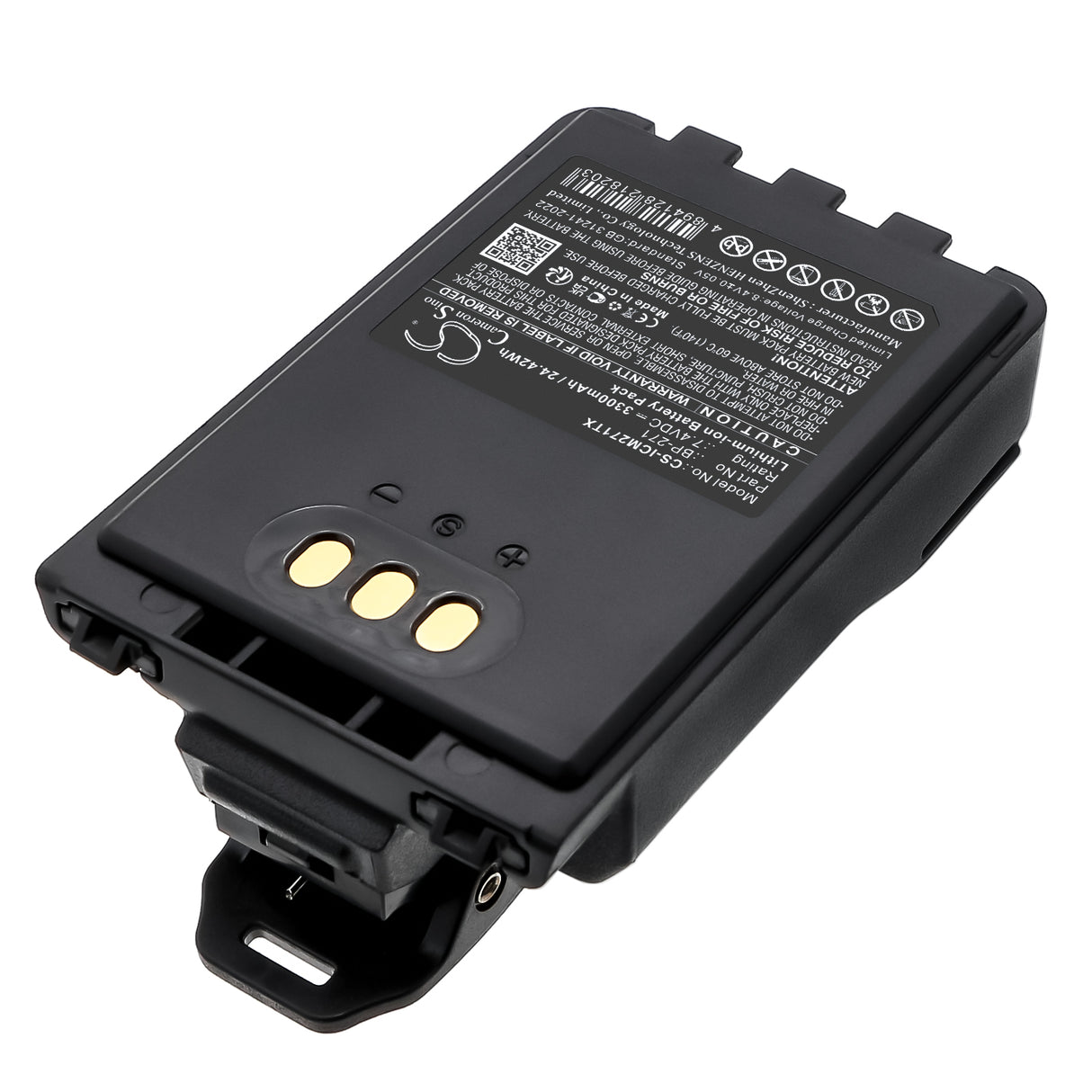 7.4V, Li-ion, 3300mAh, Two-Way Radio battery fits Icom, Bp-271, Ic-31a, Ic-31e, 24.42Wh Two-Way Radio Cameron Sino Technology Limited