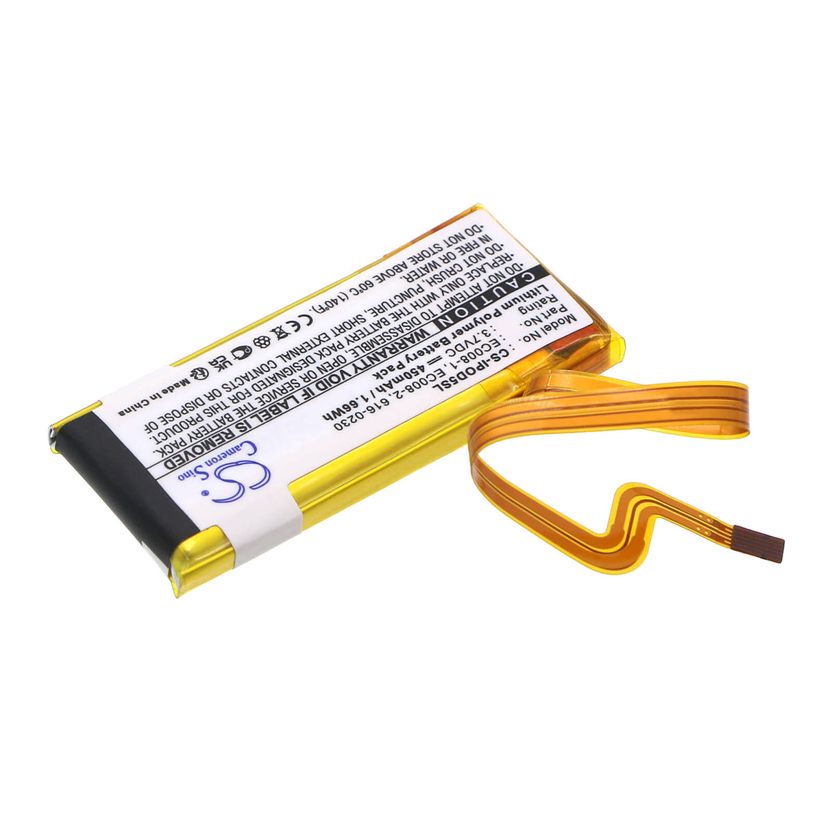 Cameron Sino CS-IPOD5SL Battery for Apple iPod Classic & Video 450mAh Replacement Media Player Cameron Sino Technology Limited